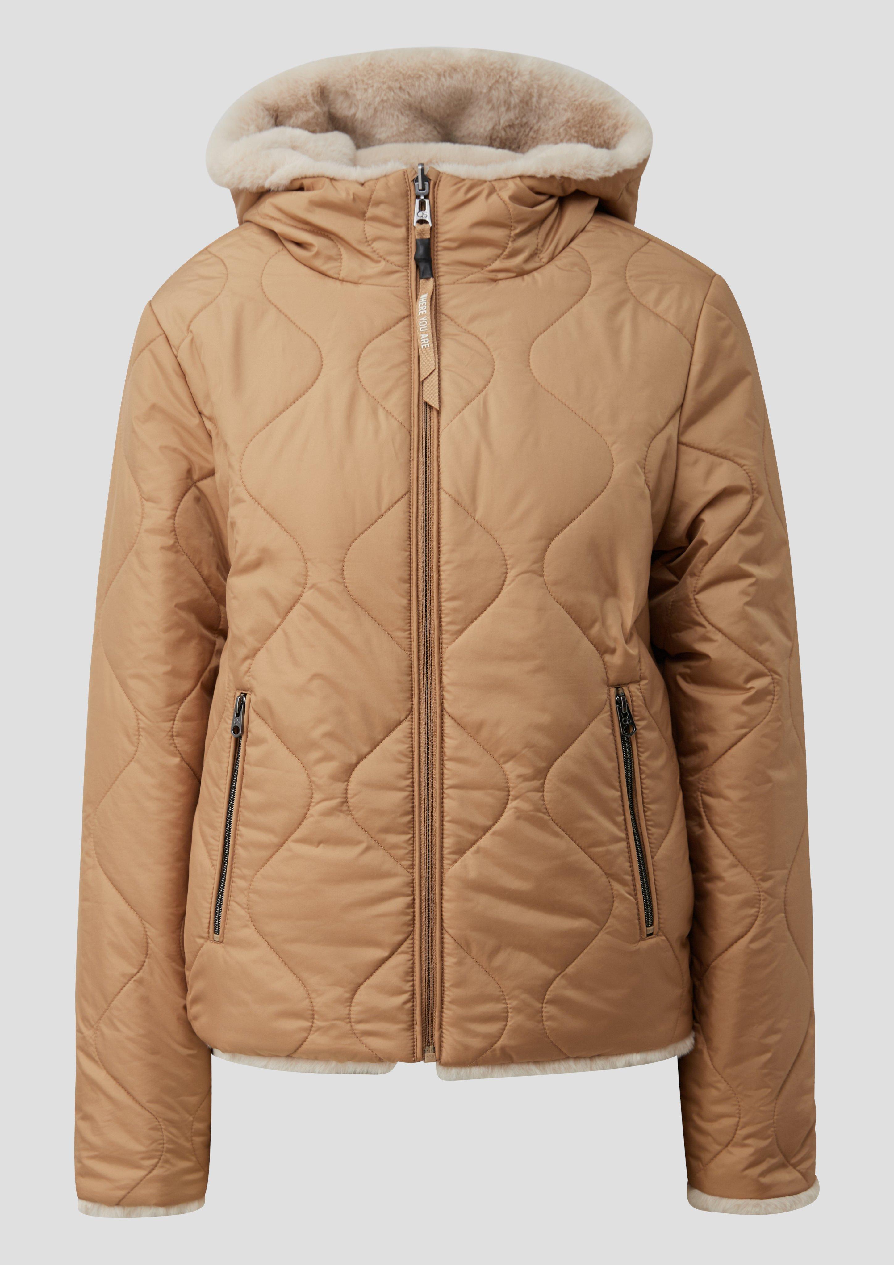Femmes Veste réversible en brun de QS