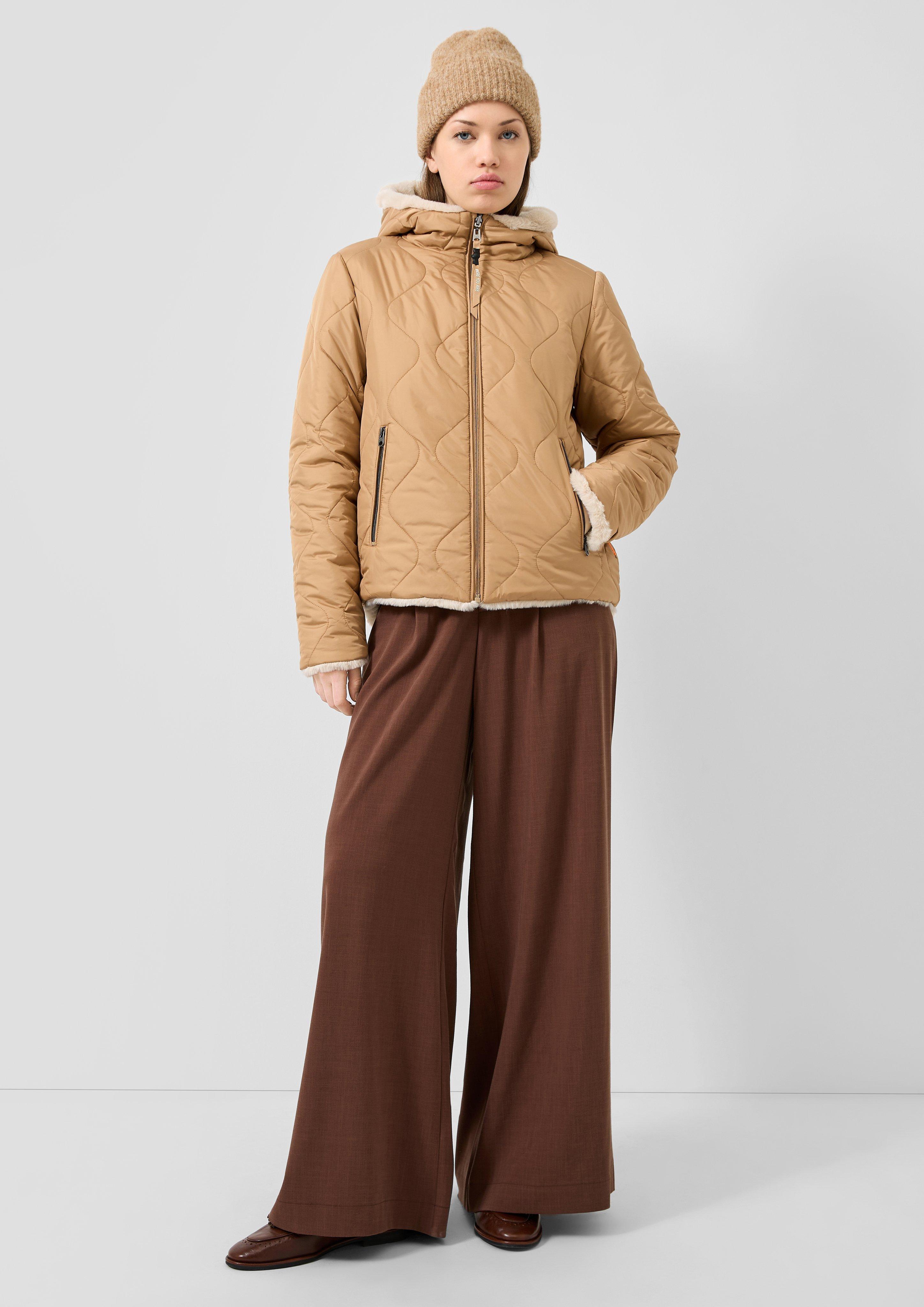 Femmes Veste réversible en brun de QS