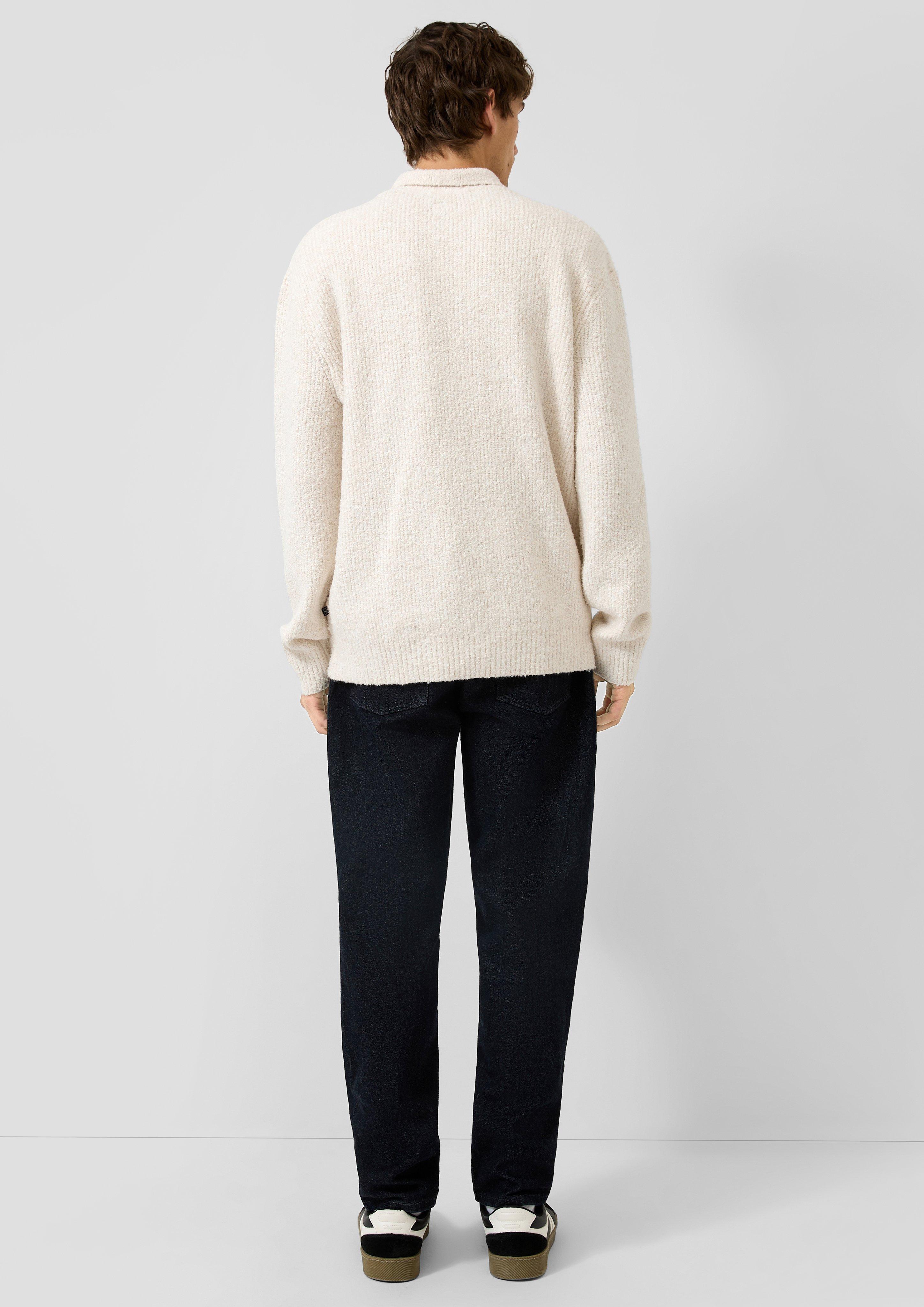 Hommes Pull en tricot en crème de QS