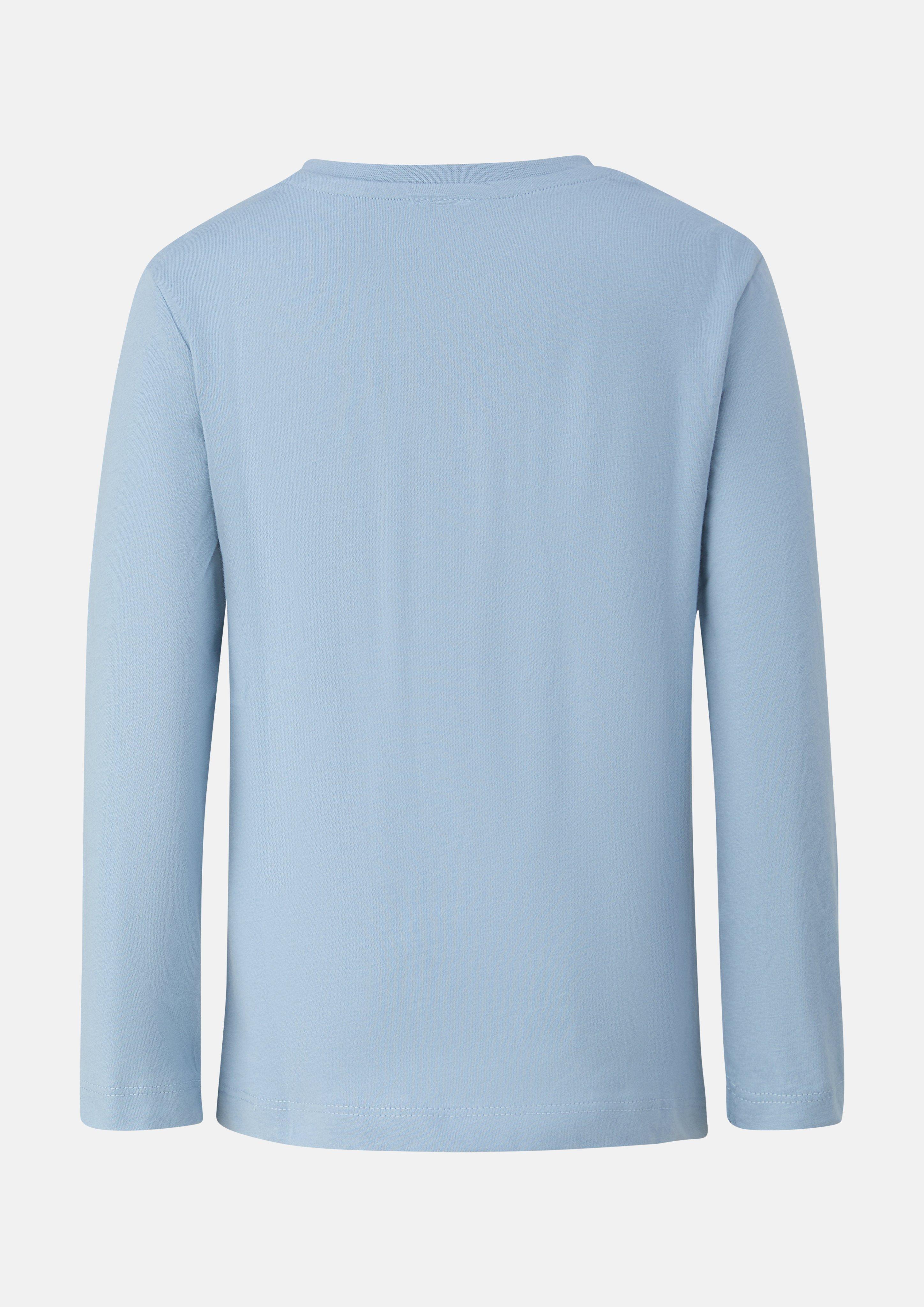 Kinder Longsleeve mit Smiley®-Print in blau von s.Oliver