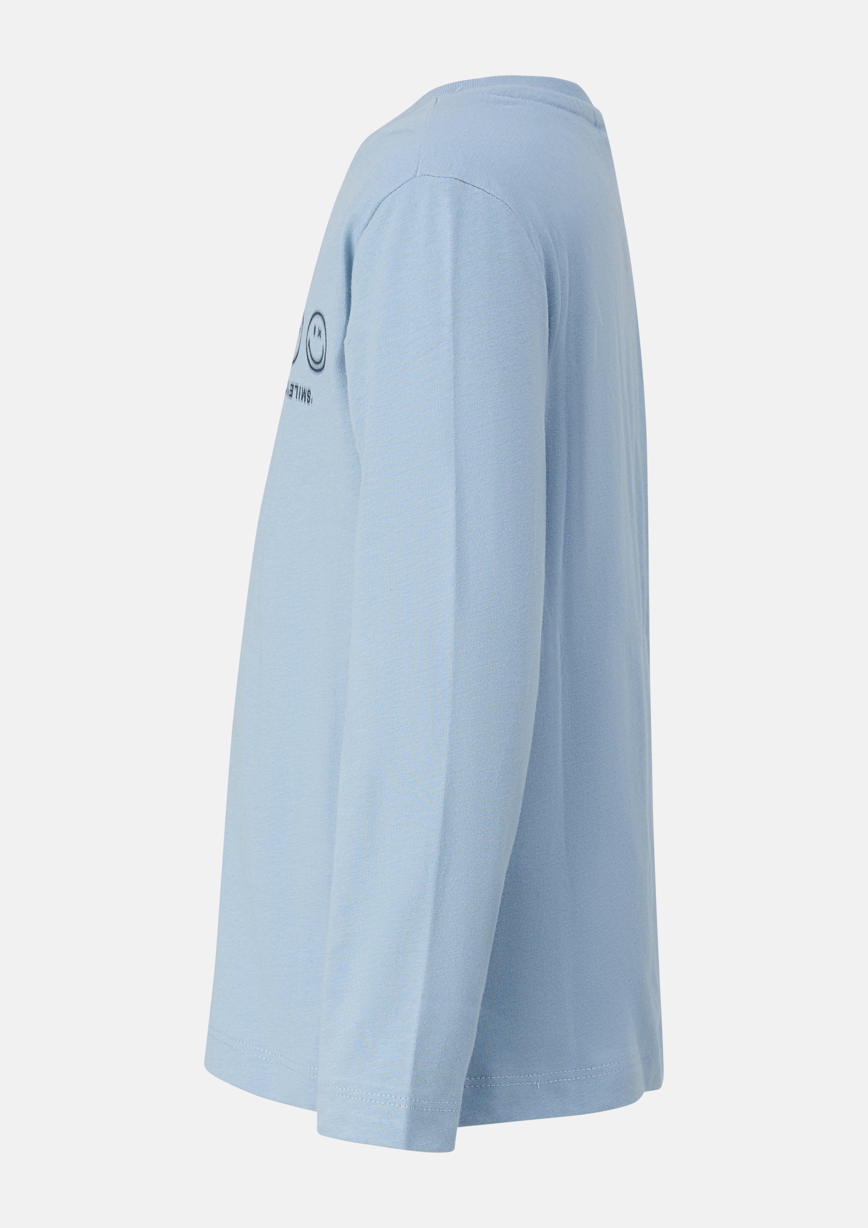 Kinder Longsleeve mit Smiley®-Print in blau von s.Oliver