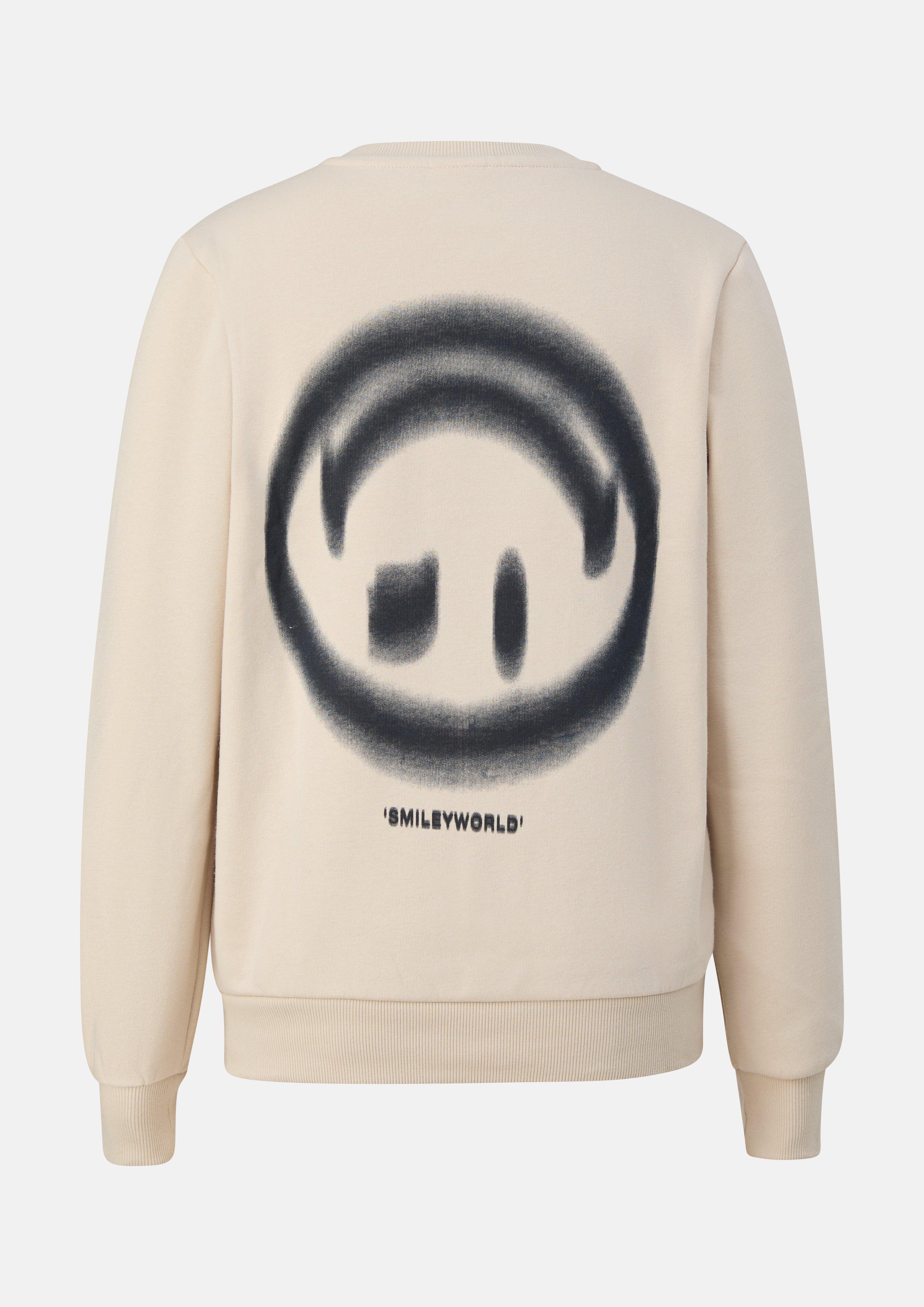 Kids Cozy Sweatshirt with Smiley® Print in beige by s.Oliver