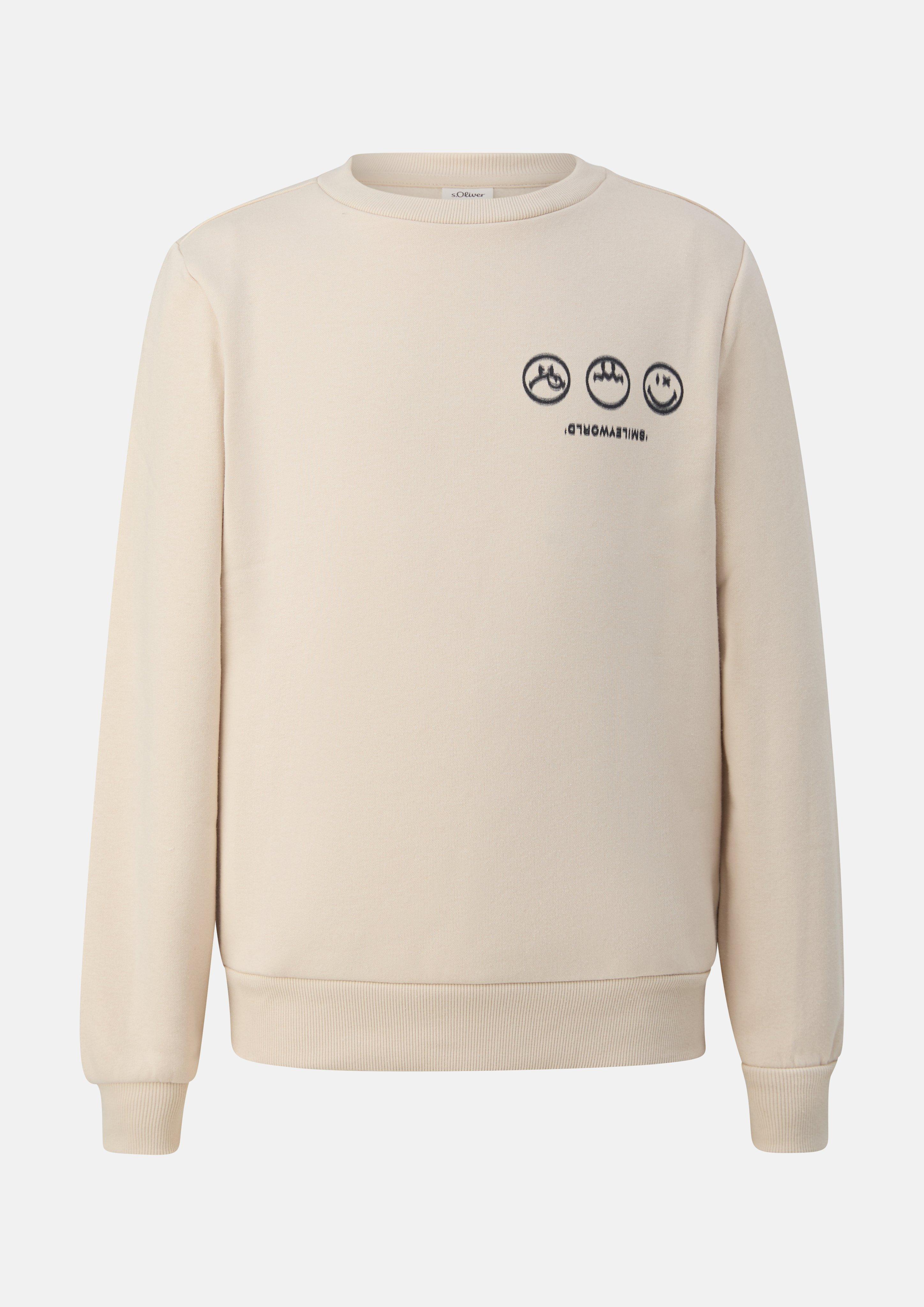 Knus sweatshirt met Smiley®-print