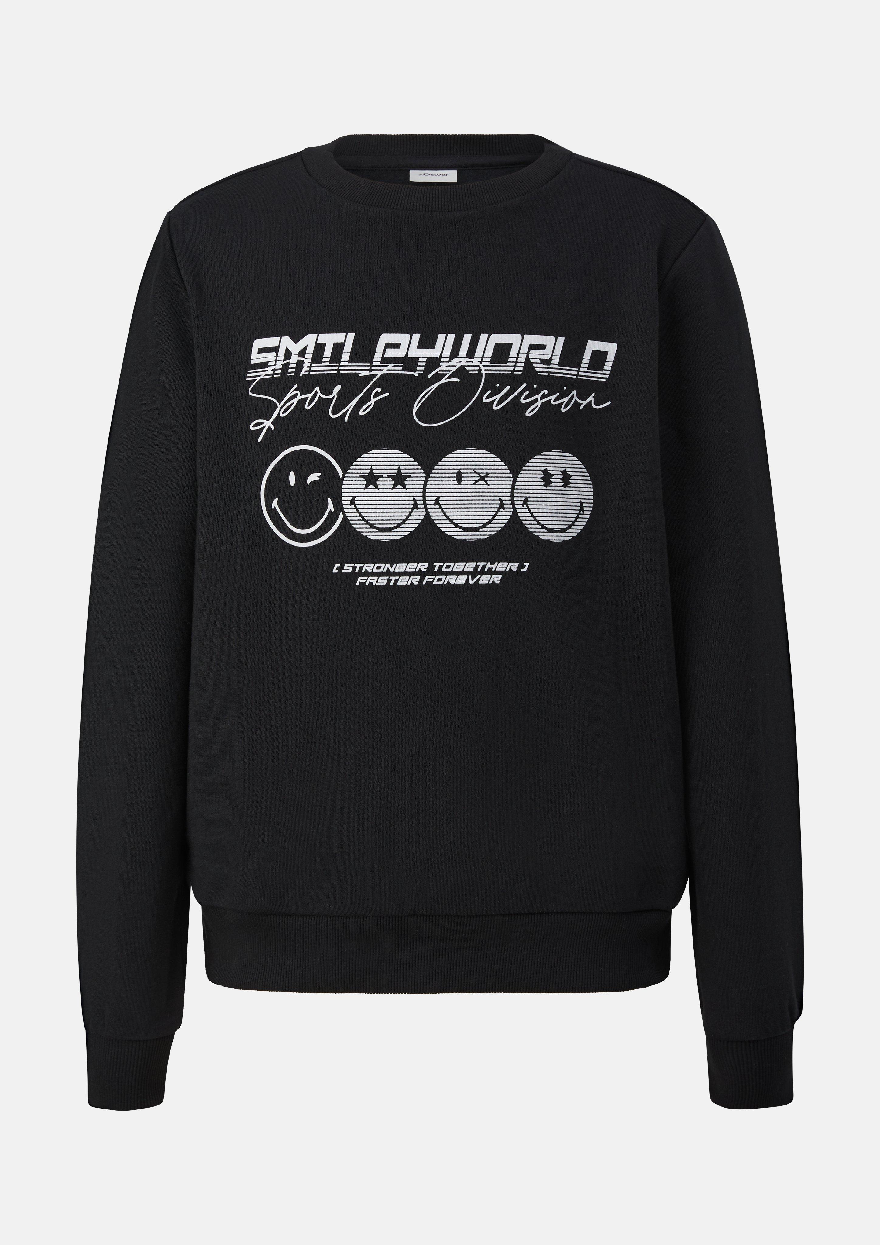 Knus sweatshirt met Smiley®-print