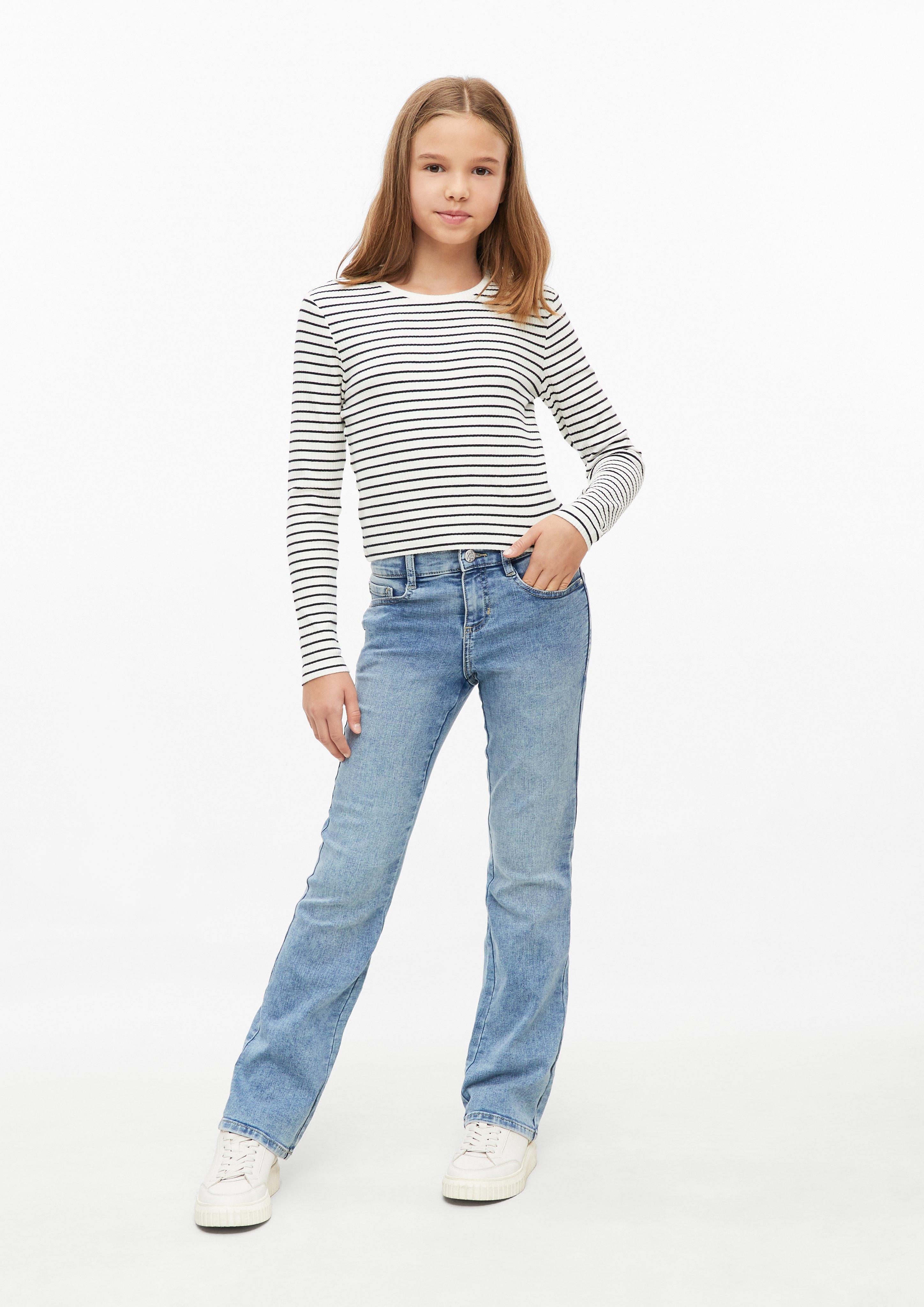 Kids BEVERLY Jeans / Regular Fit / High Rise / Flared Leg in blue by s.Oliver