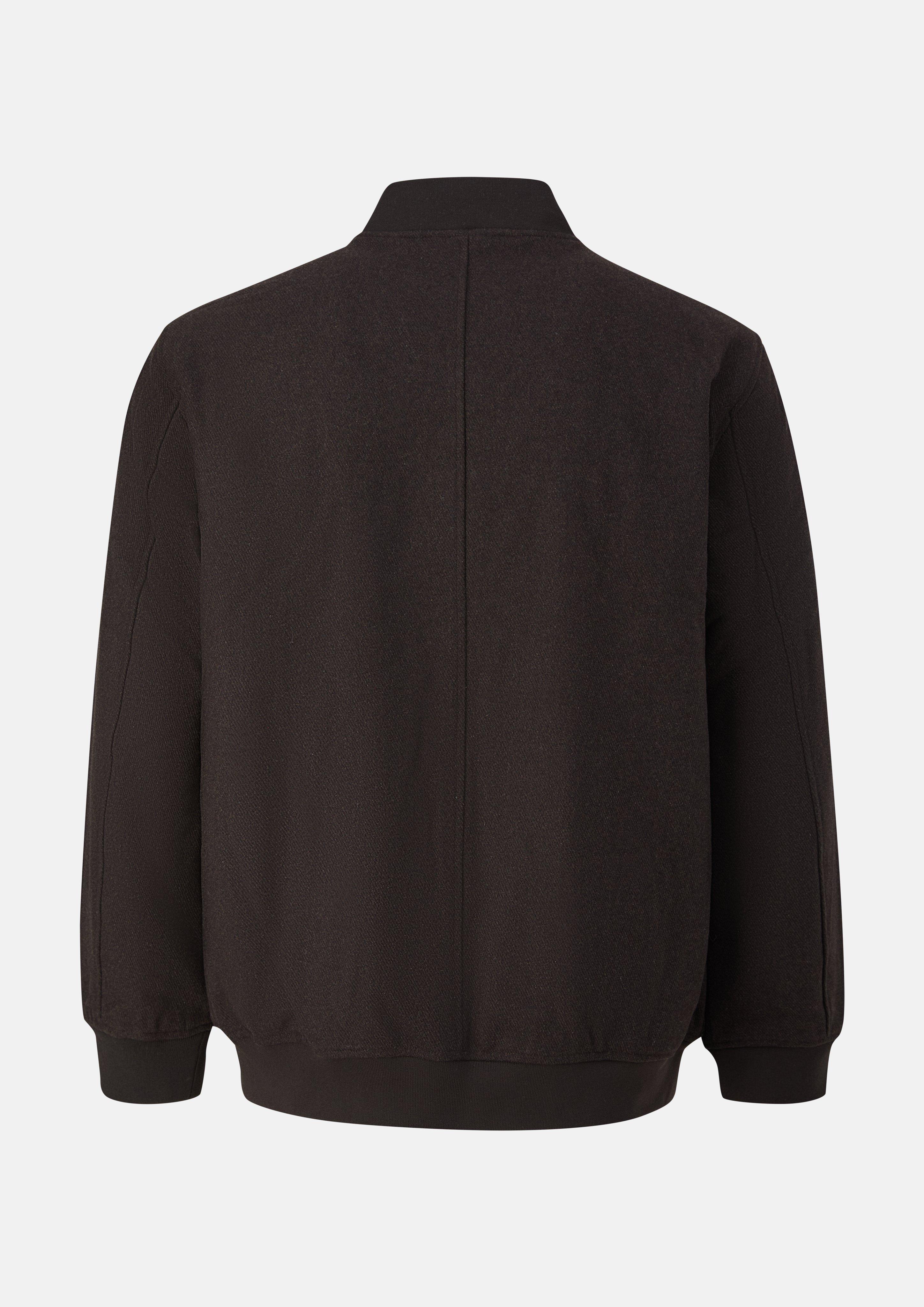 Herren Hochwertige Blousonjacke aus Wollmix in braun von s.Oliver Men Big Sizes
