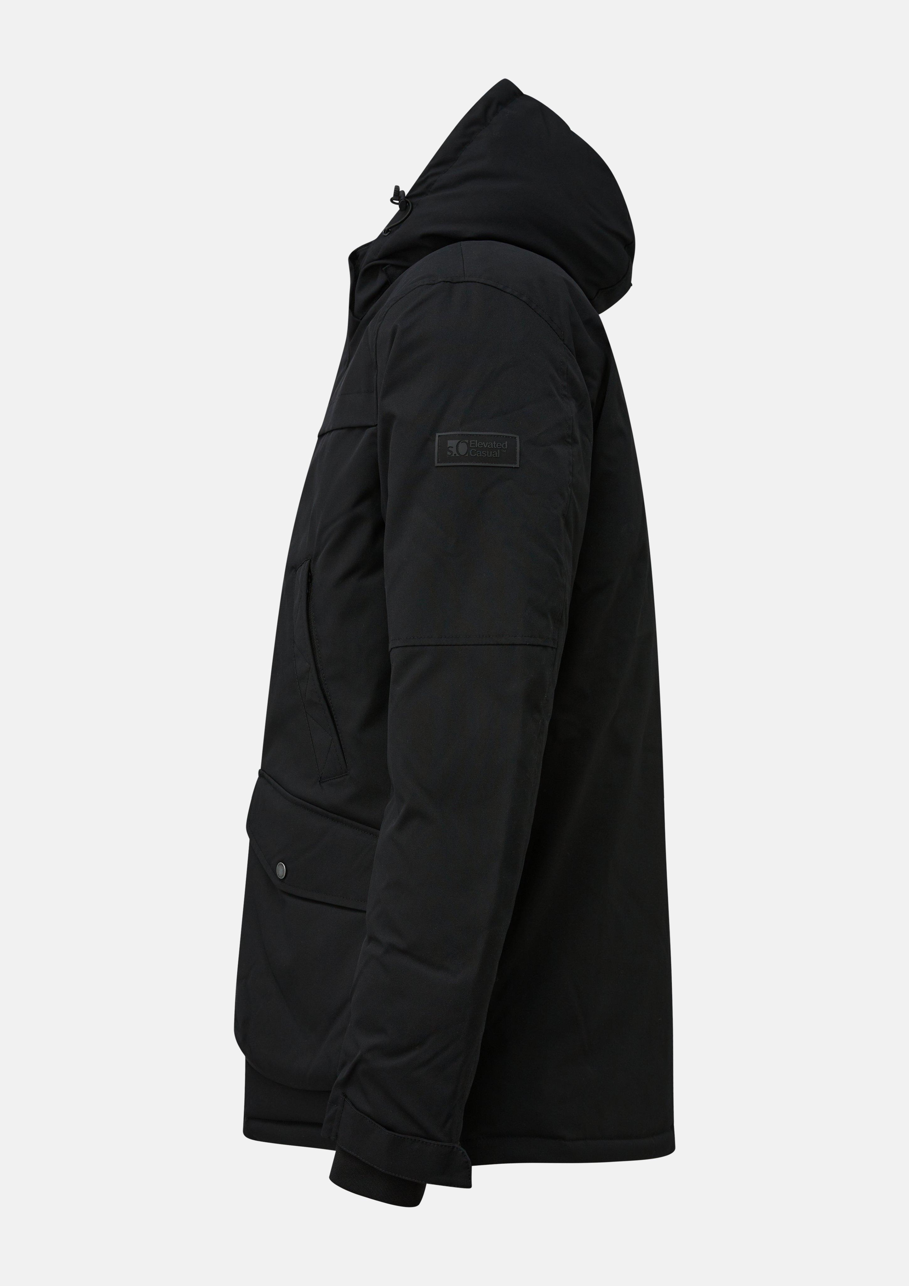 Heren Outdoor Buitenjas in zwart van s.Oliver Men Tall Sizes