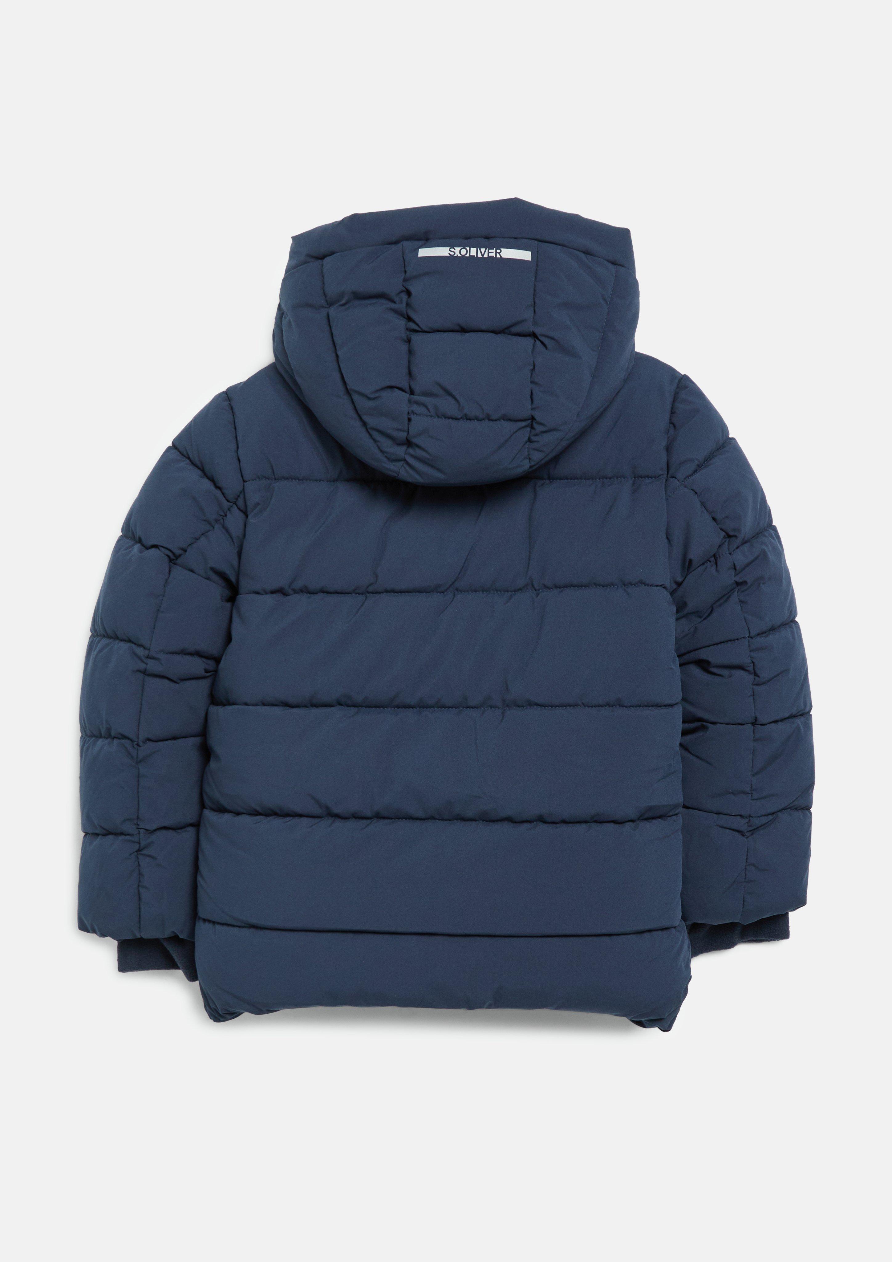 Junior Veste d'hiver imperméable à capuche en bleu de s.Oliver
