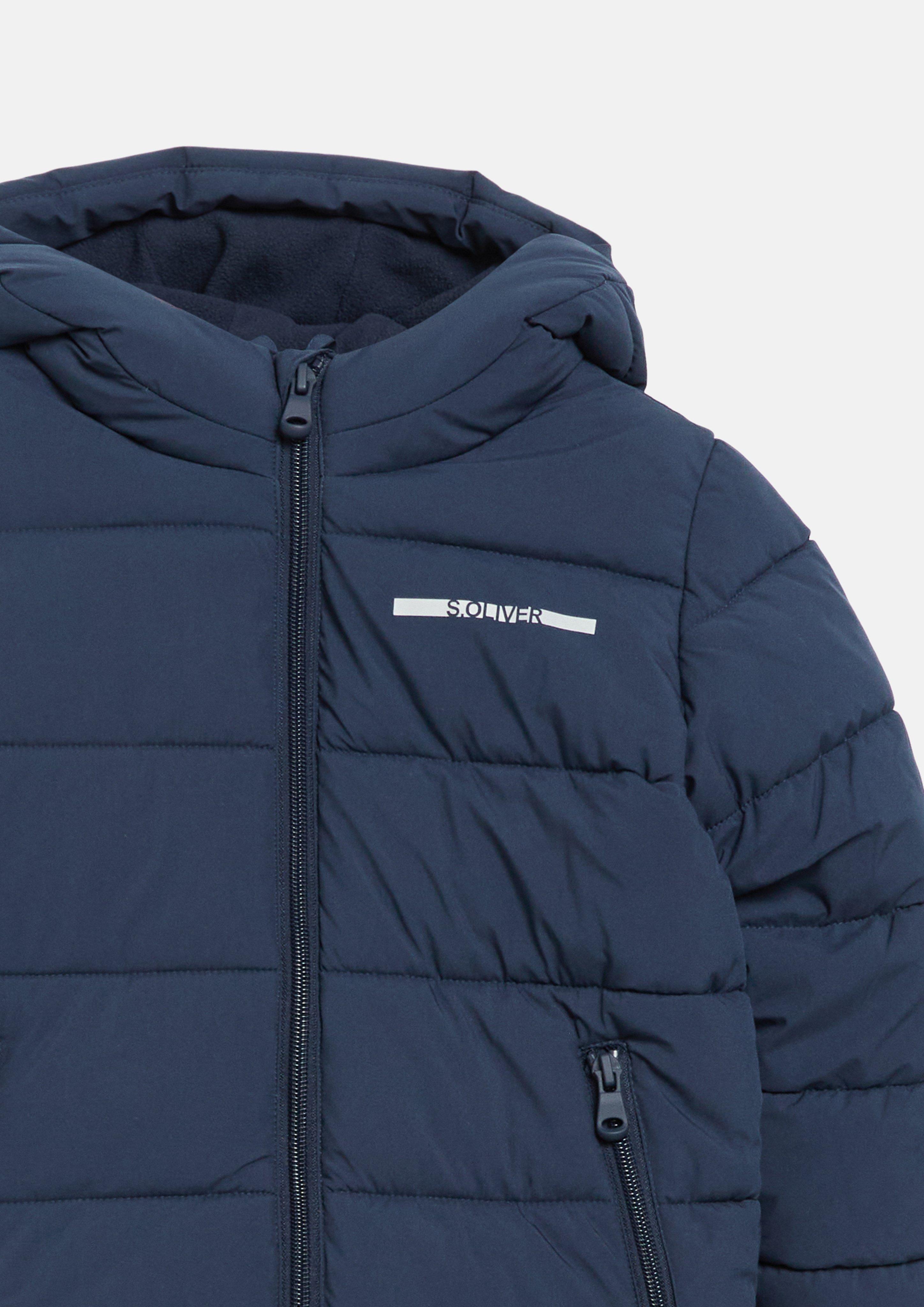 Junior Weerbestendige winterjas met capuchon in blauw van s.Oliver