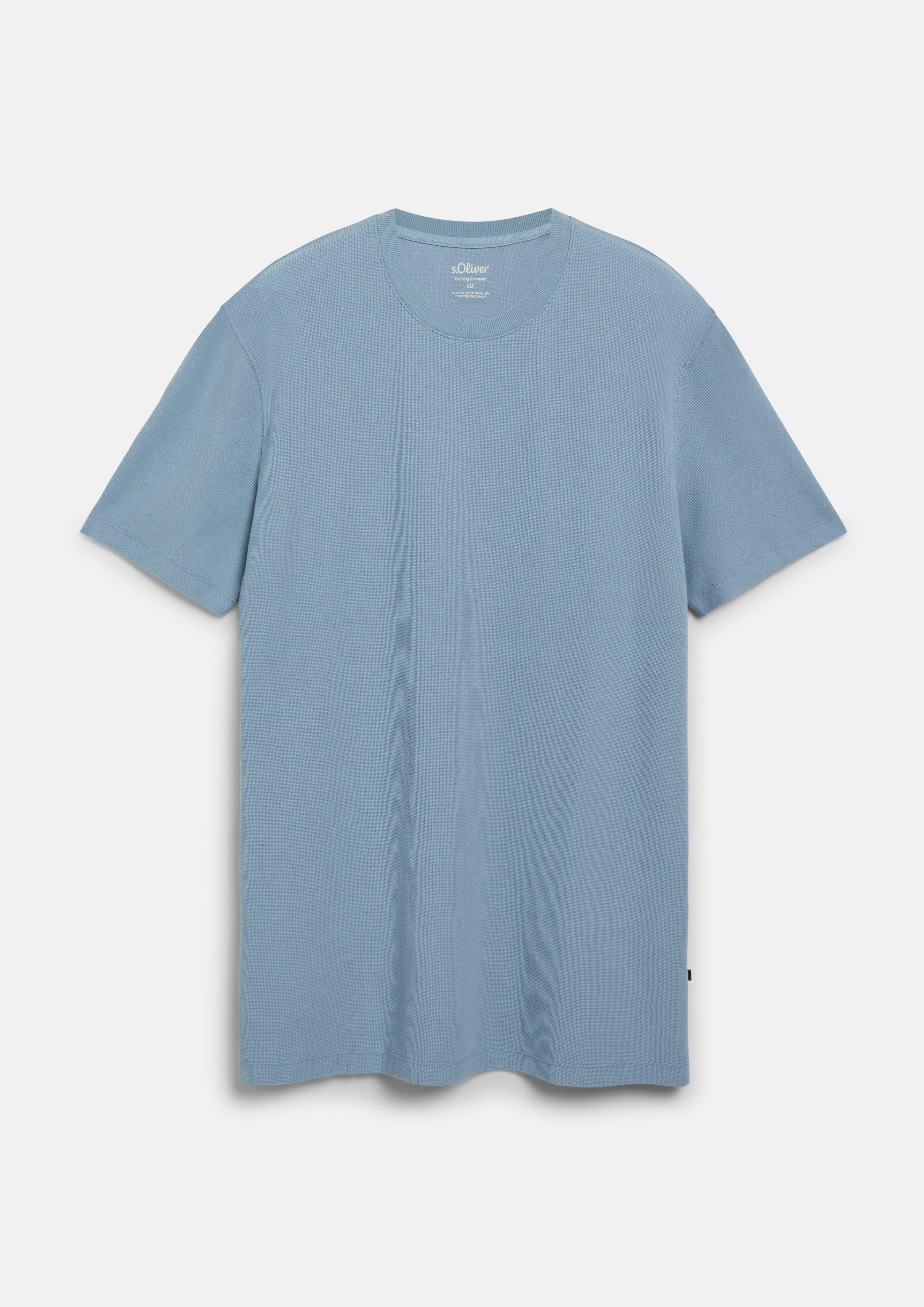 Herren T-Shirt in hellblau von s.Oliver Men Tall Sizes