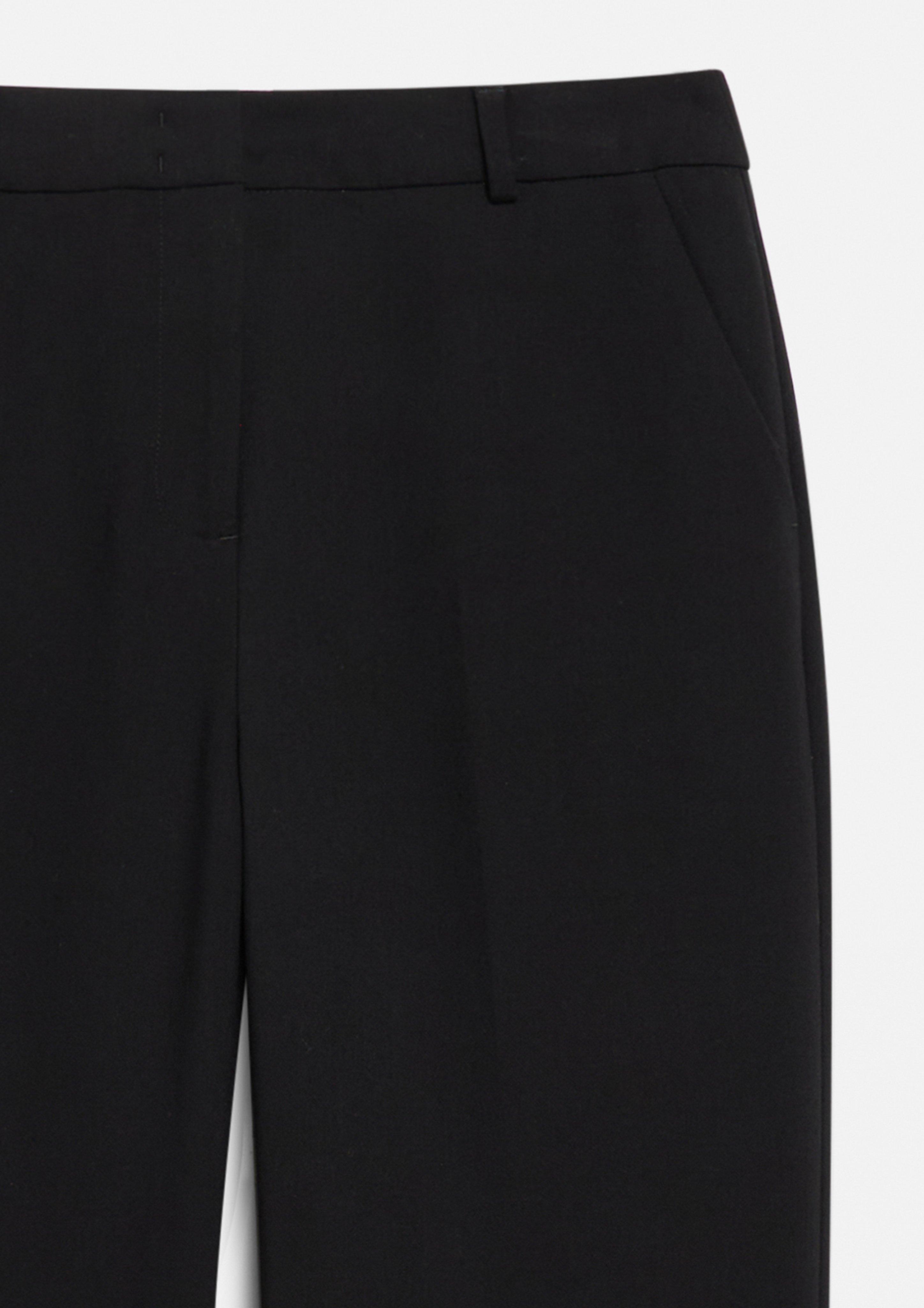Straight Leg-Hose aus Viskosemix in schwarz von COMMA