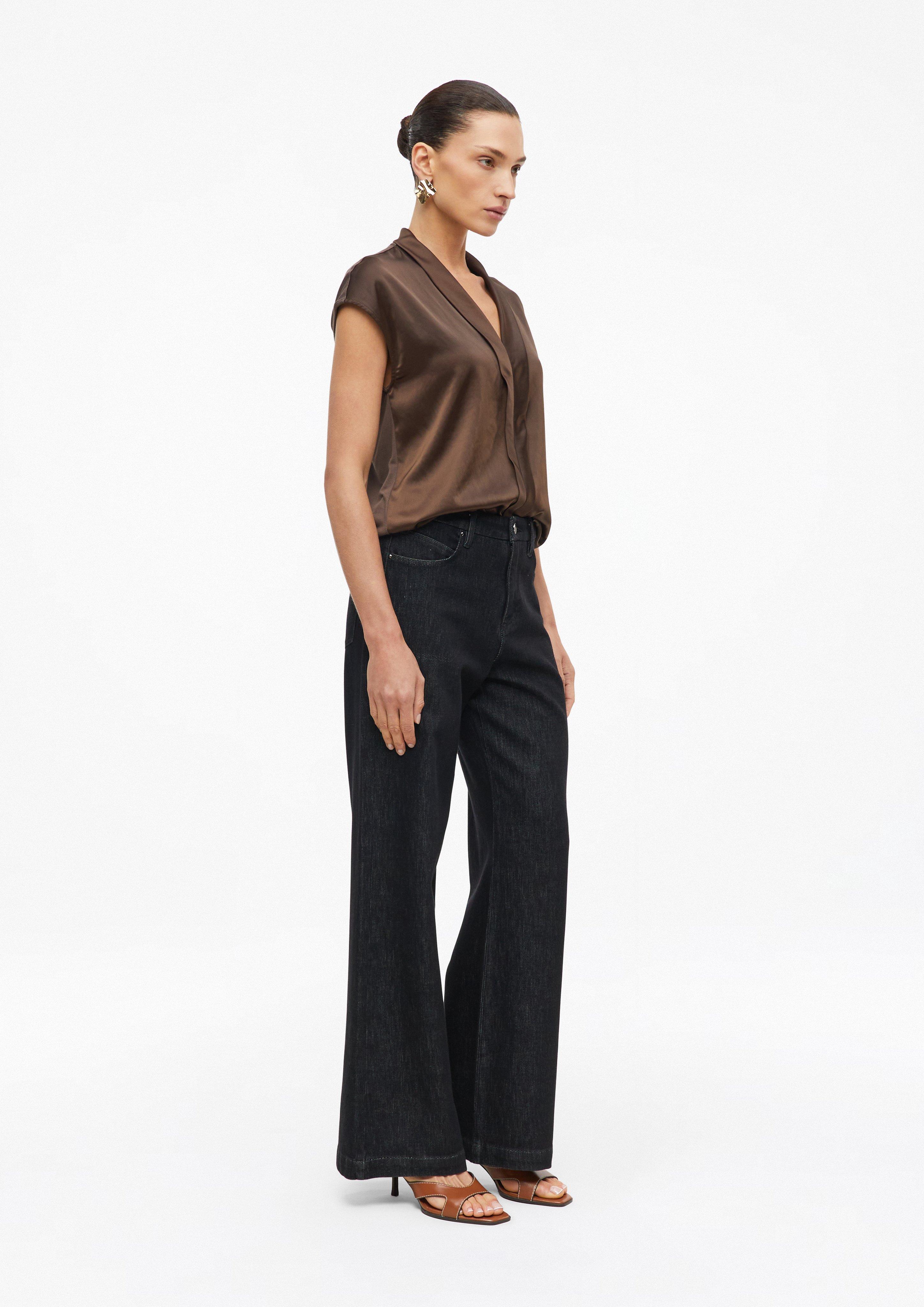 Dames T-Shirt in bruin van s.Oliver BLACK LABEL