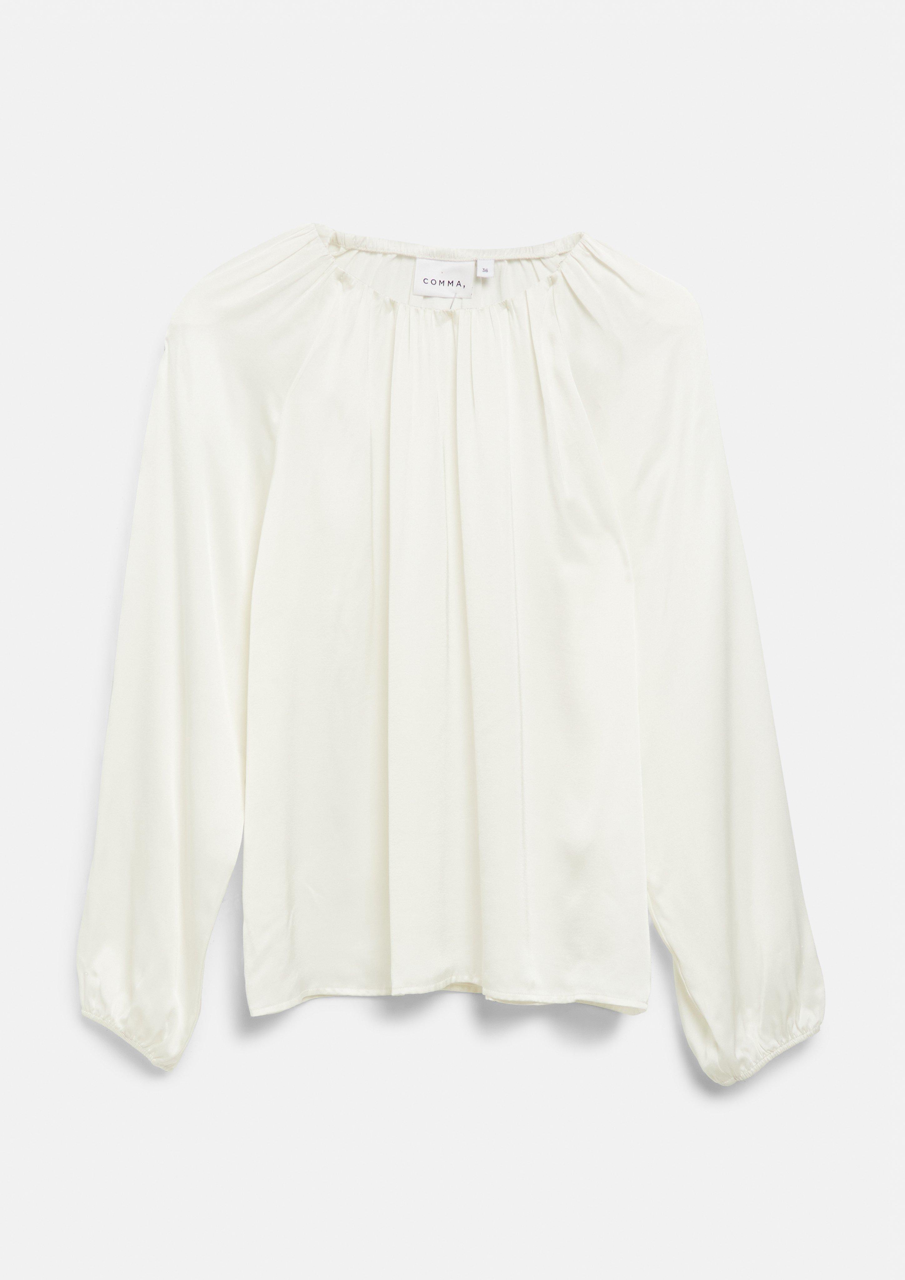 Bluse in creme von COMMA
