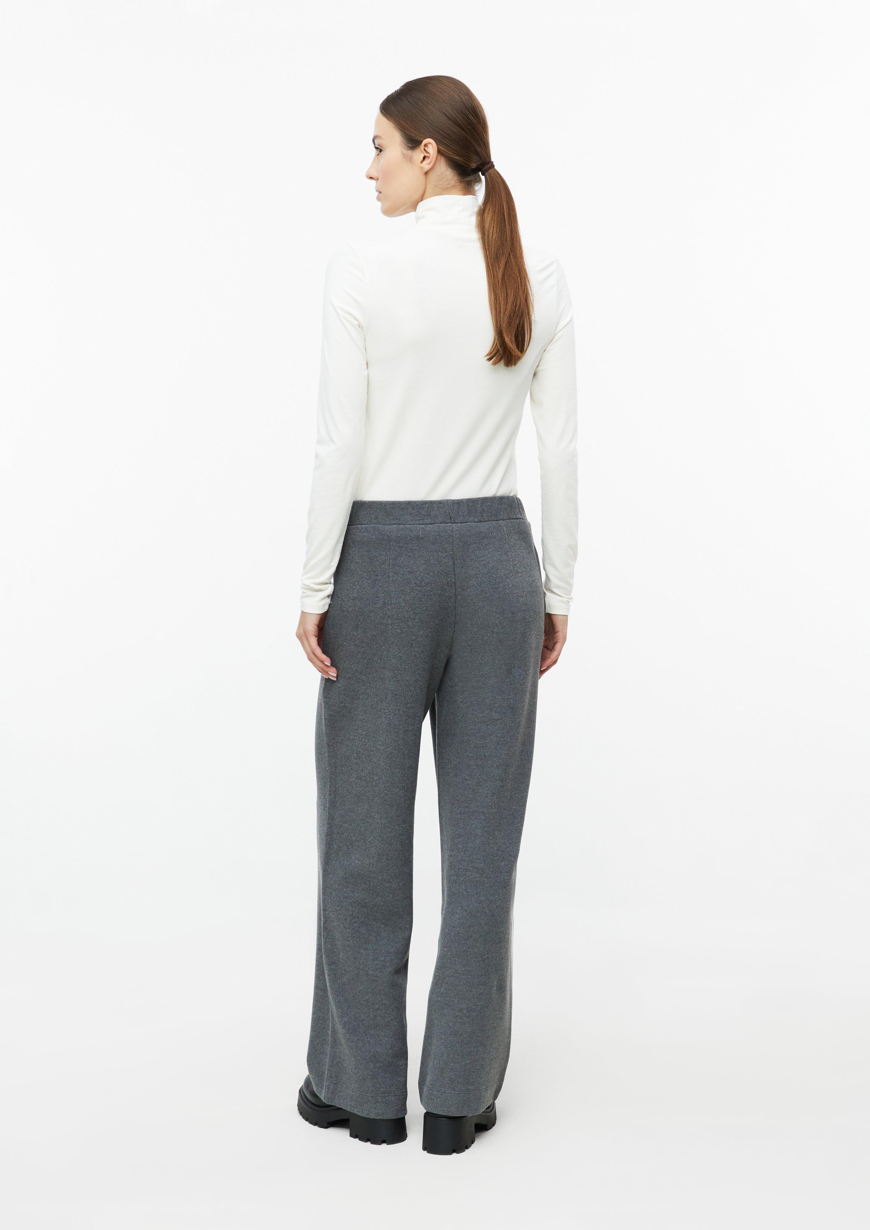 Damen Flauschiges Sweathose mit Wide Leg in grau von s.Oliver