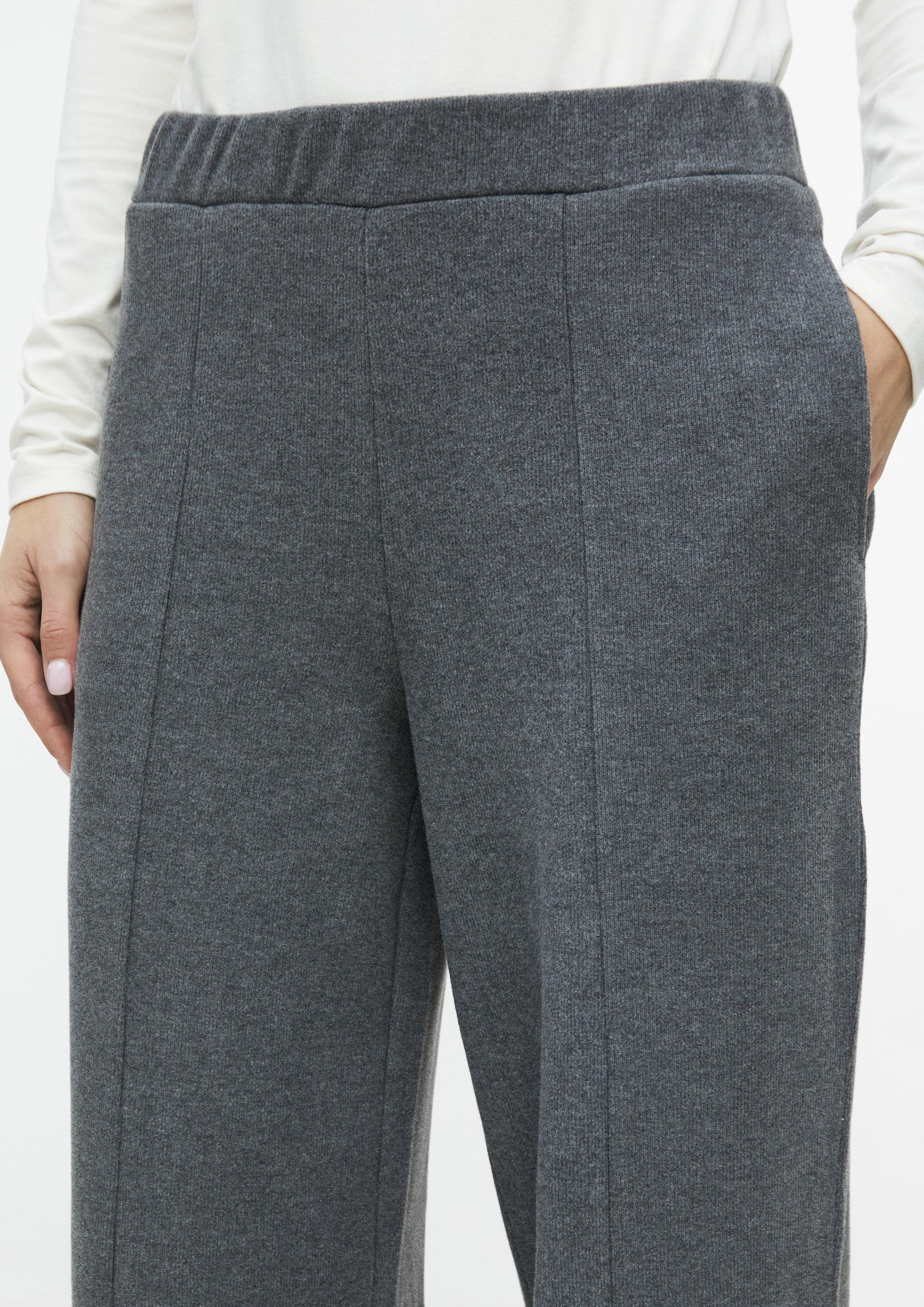 Damen Flauschiges Sweathose mit Wide Leg in grau von s.Oliver