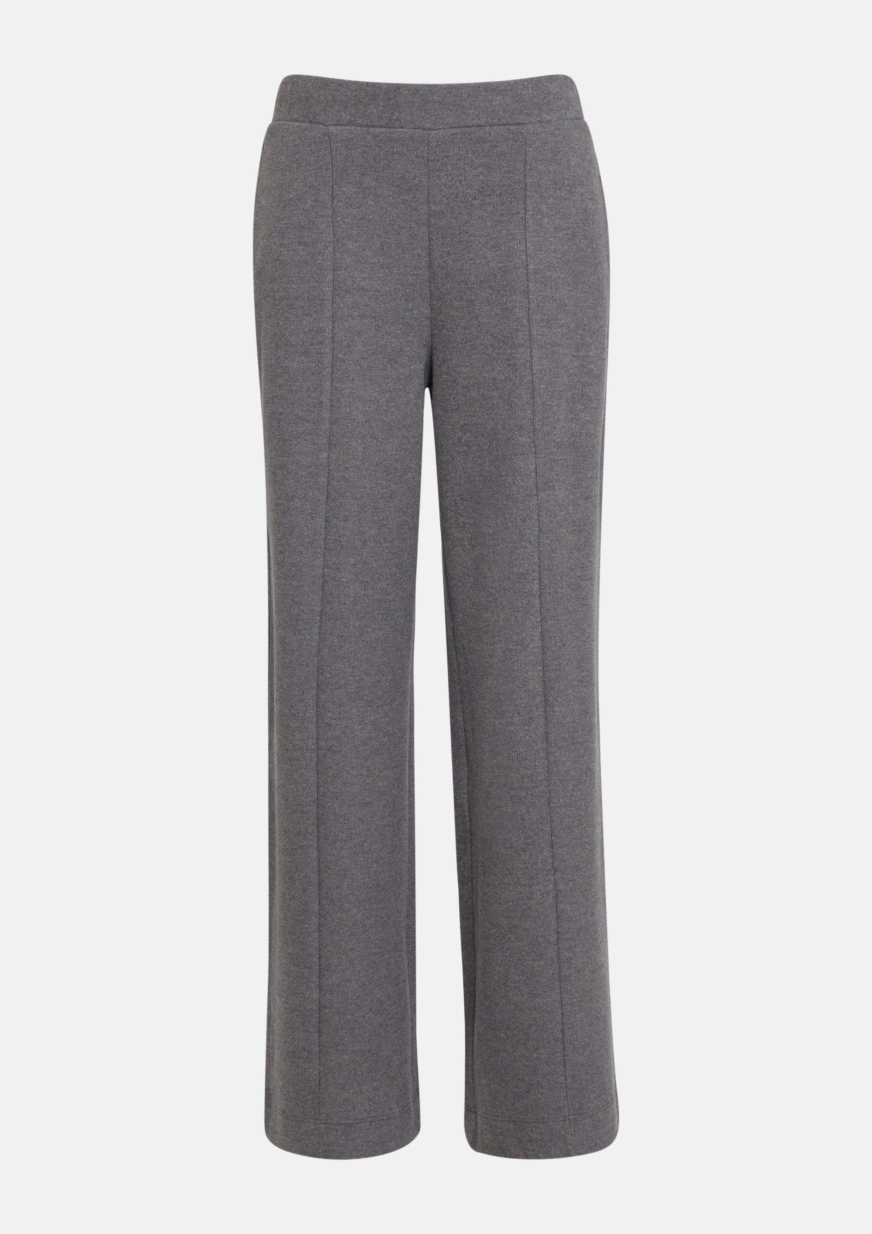 Damen Flauschiges Sweathose mit Wide Leg in grau von s.Oliver