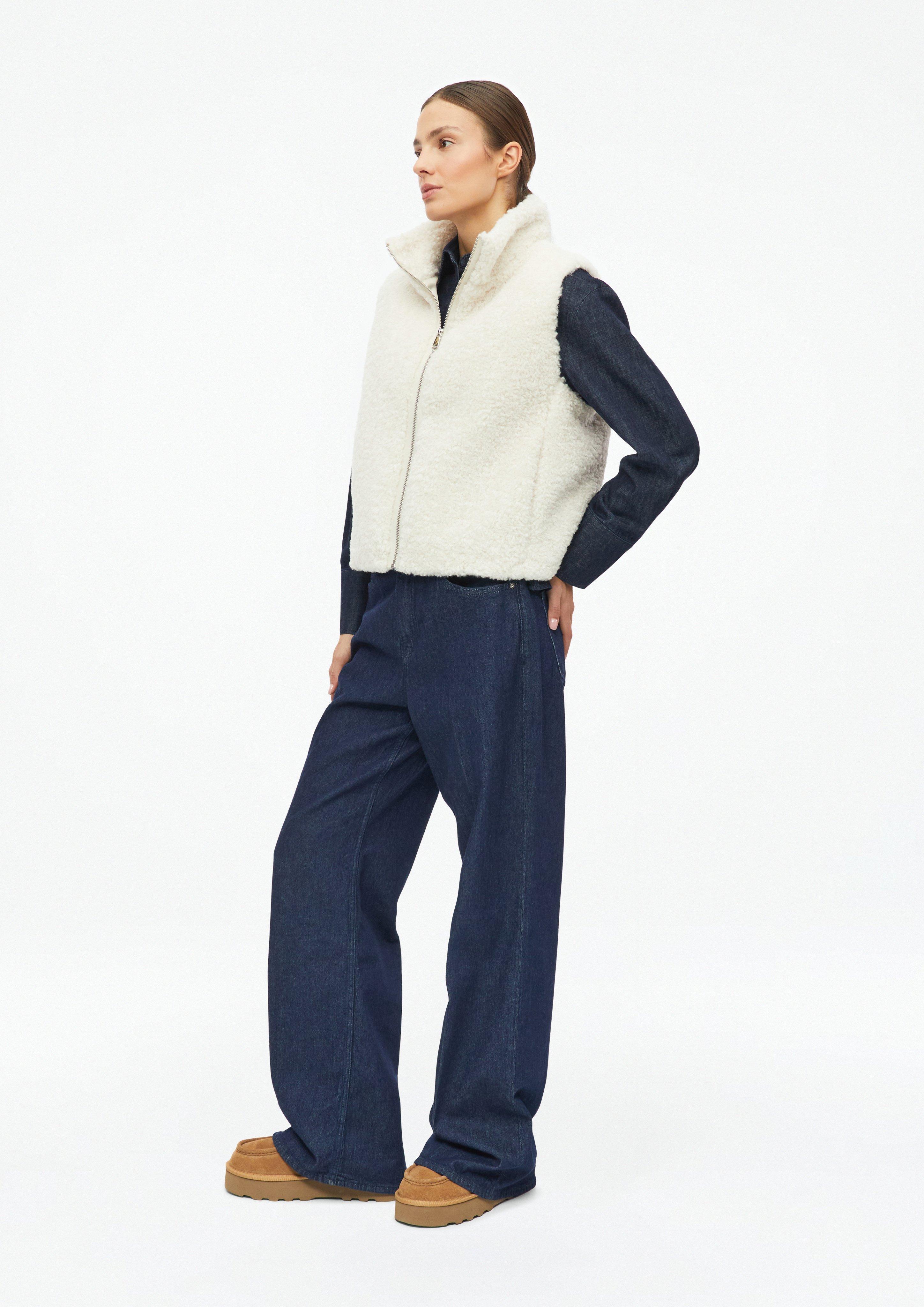 Women Body warmer in cream by s.Oliver