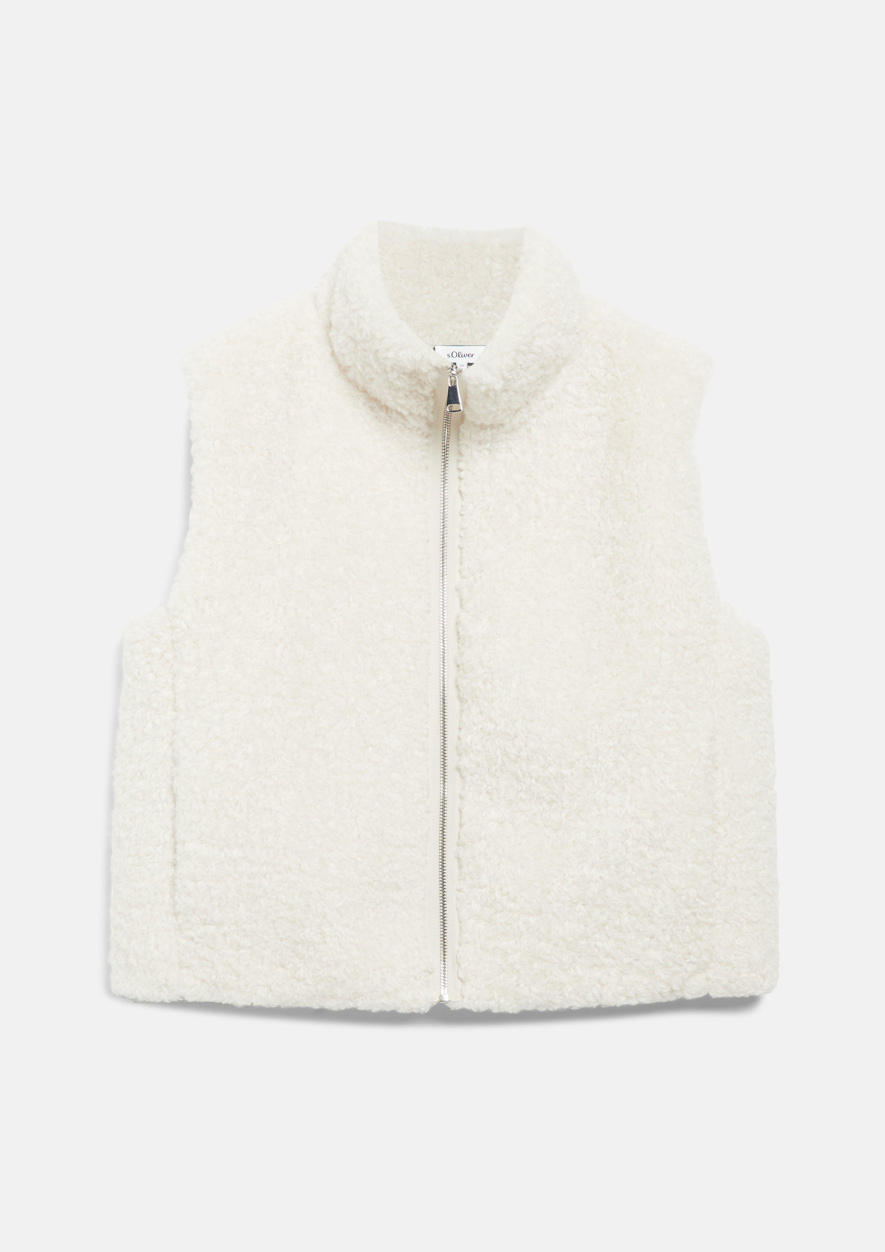 Women Body warmer in cream by s.Oliver