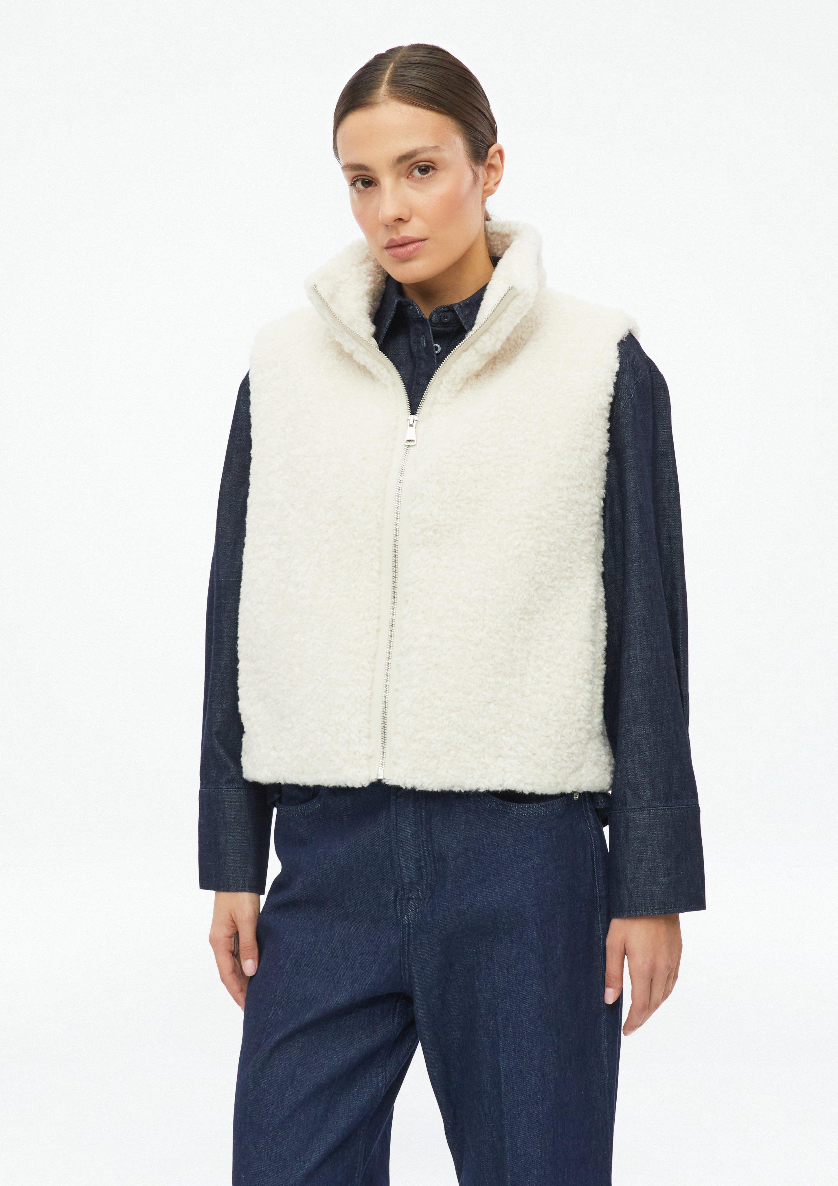 Women Body warmer in cream by s.Oliver