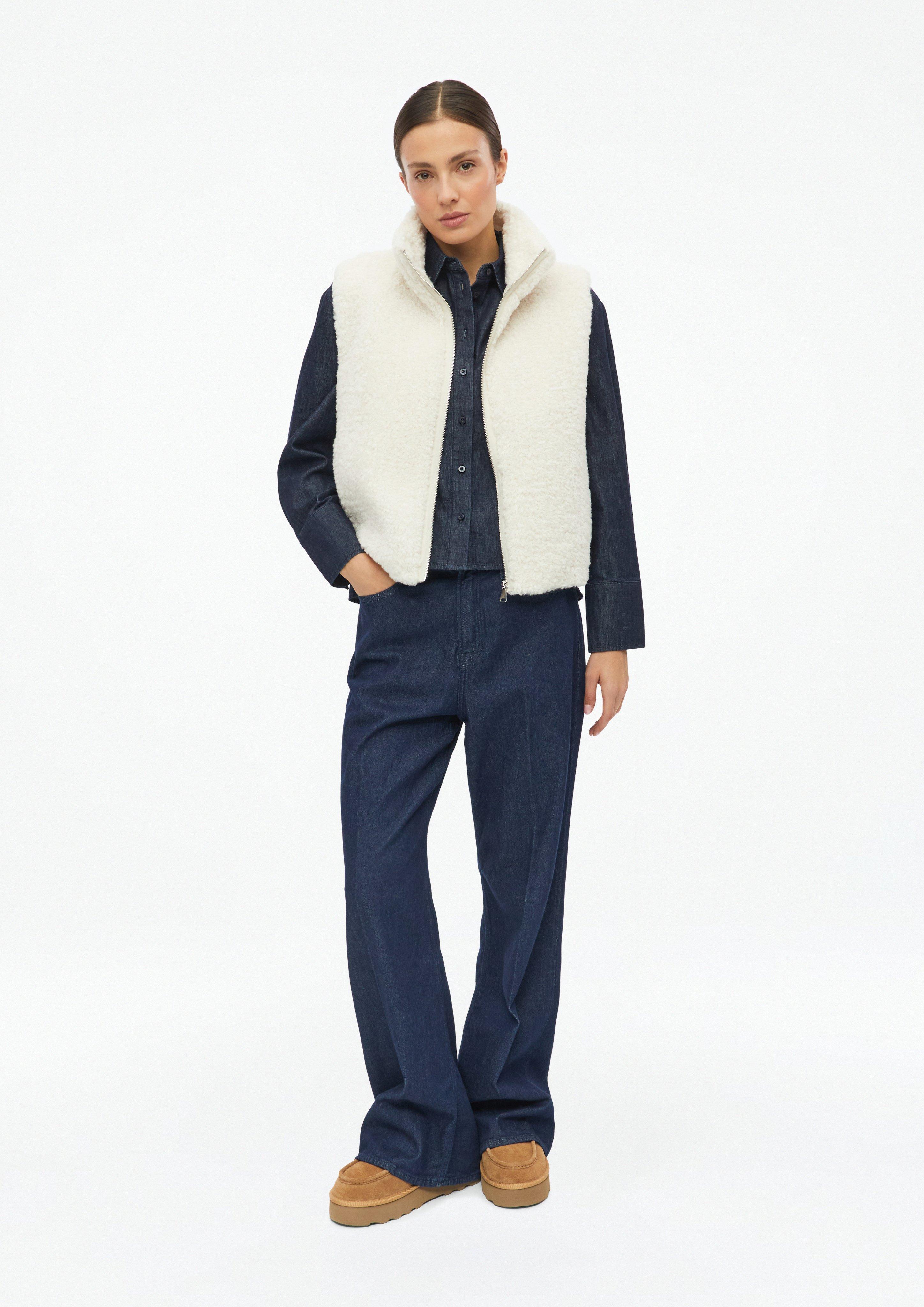 Women Body warmer in cream by s.Oliver