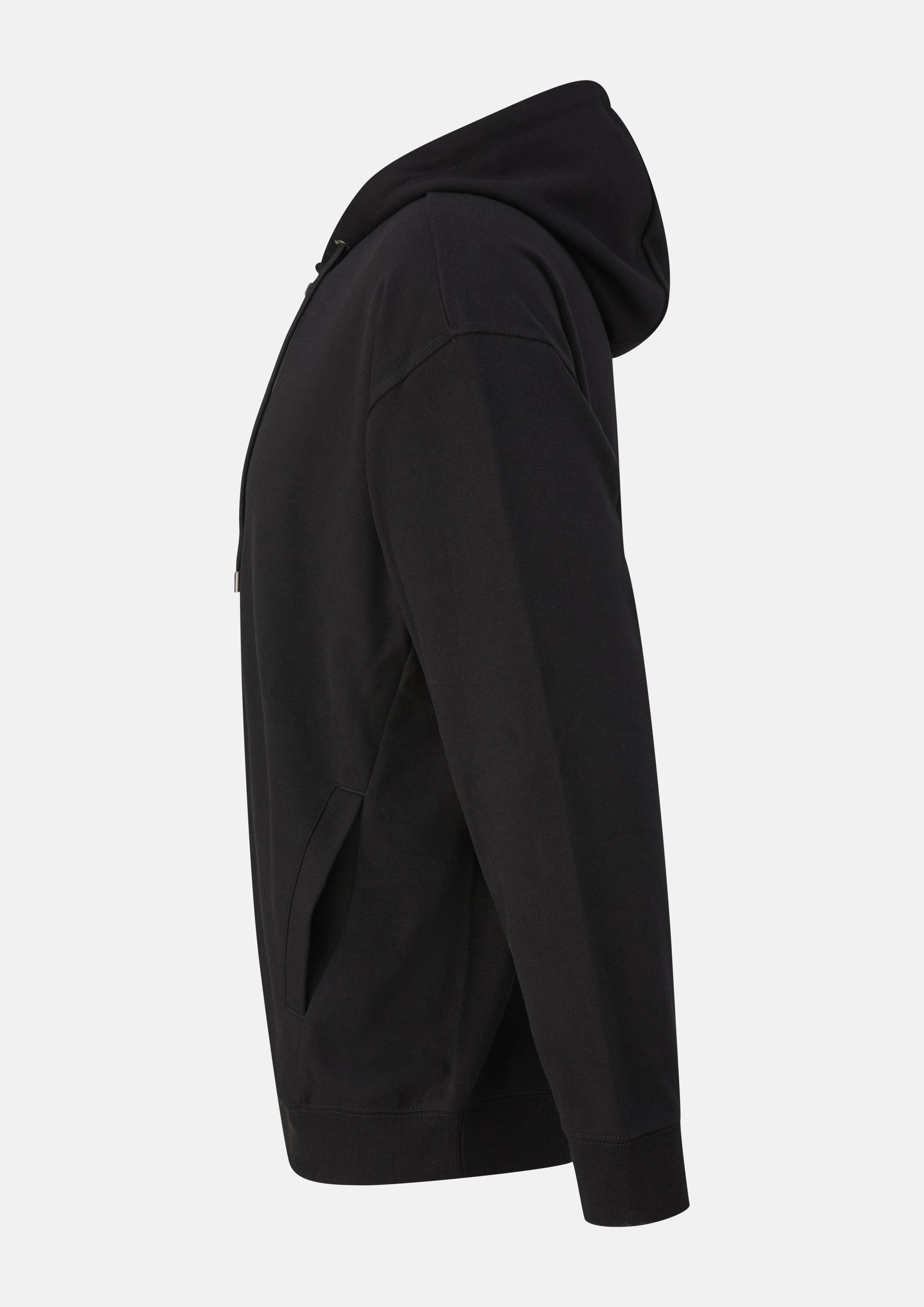 Men Sweatshirt Jacket in black by s.Oliver