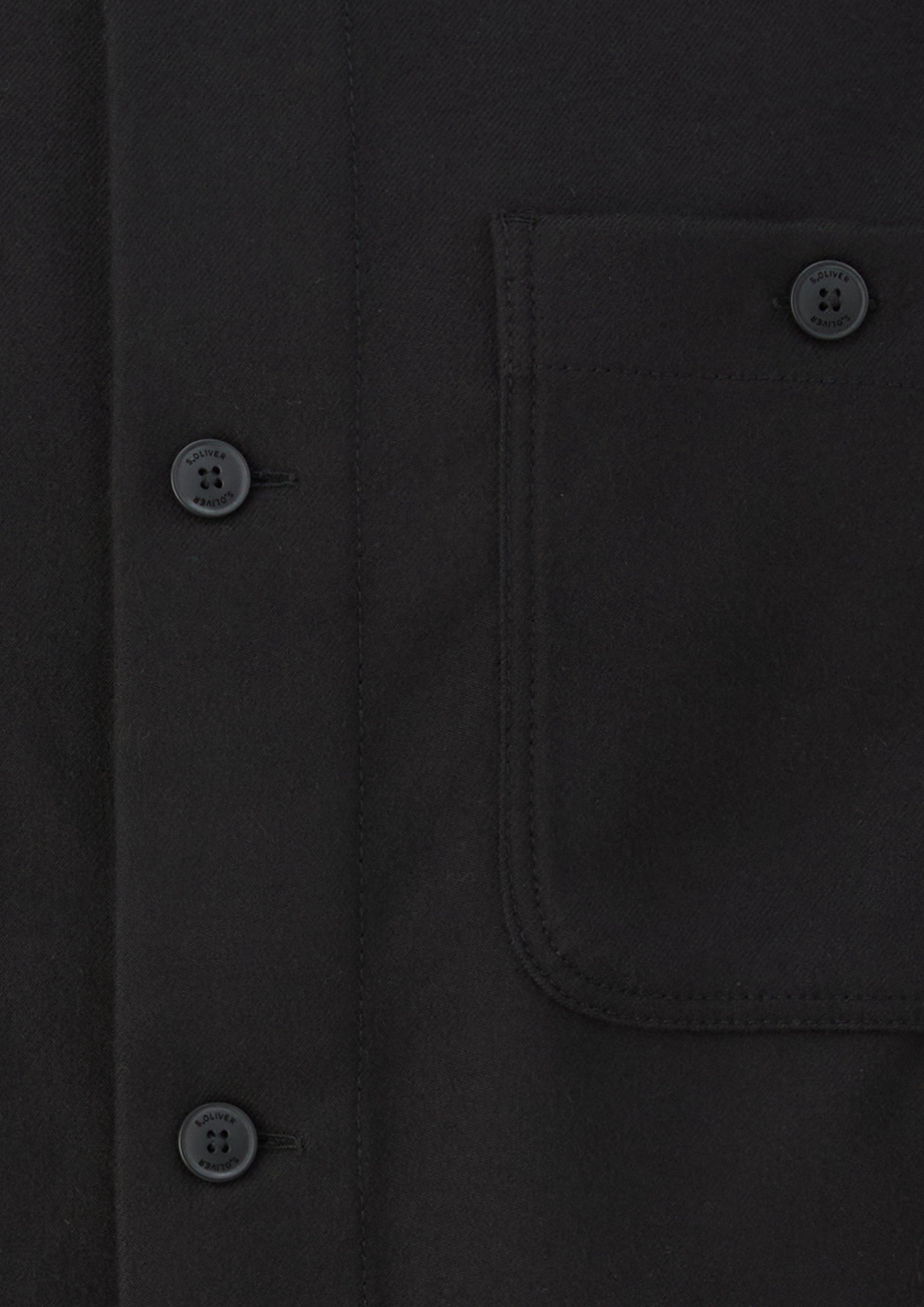 Hommes Veste d'extérieur en noir de s.Oliver