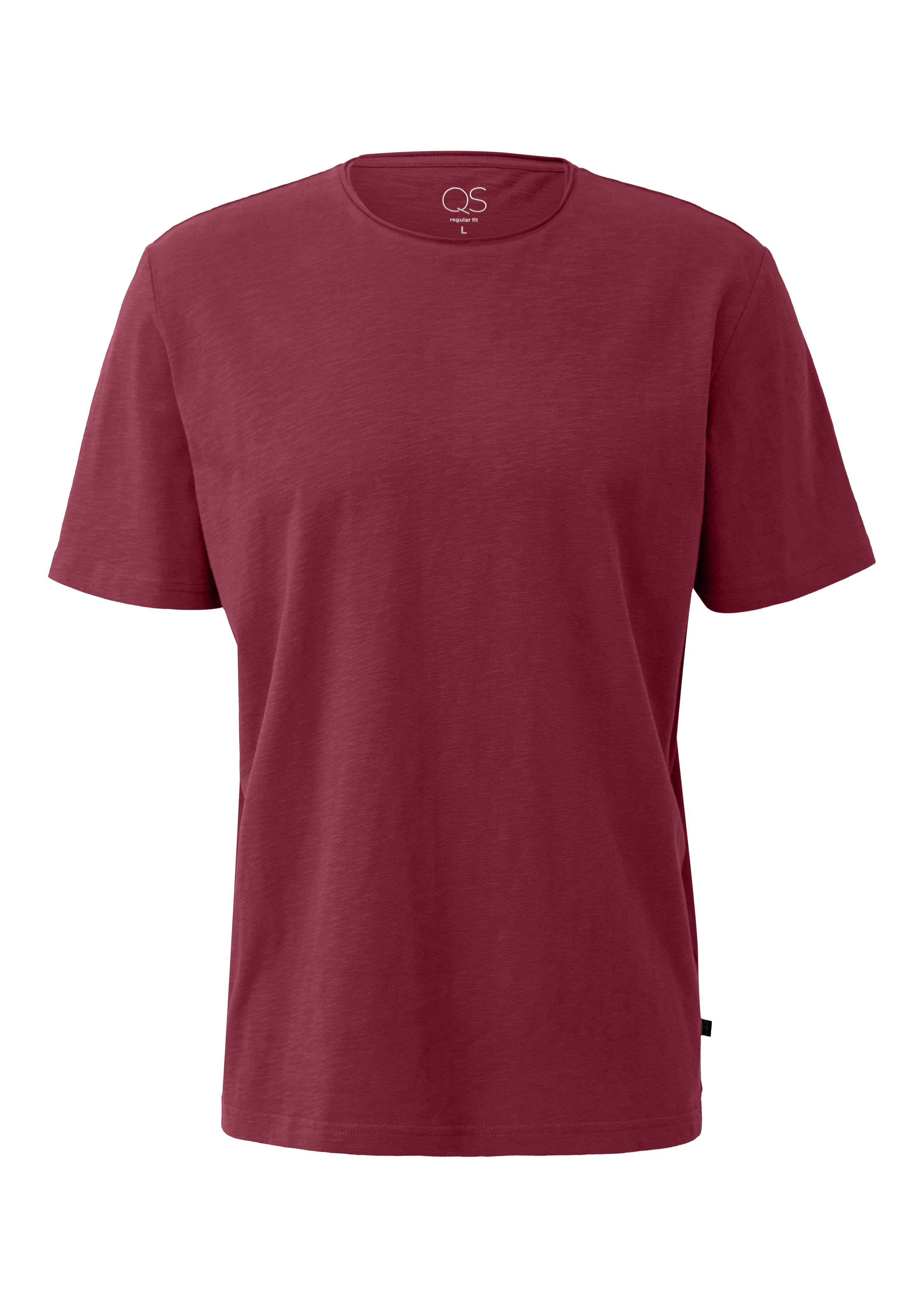 T-shirt met gerolde rand
