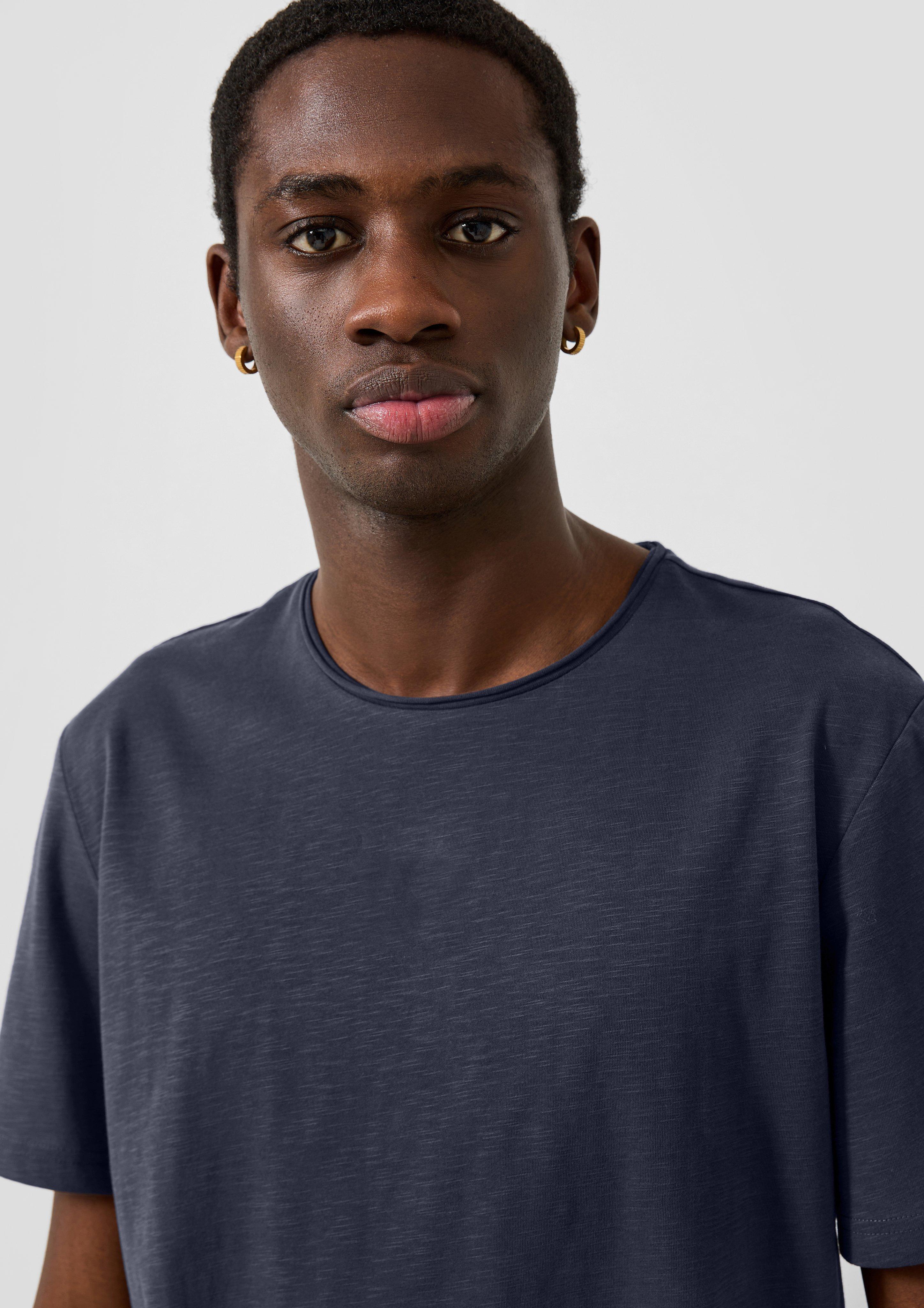 Hommes T-shirt en bleu de QS