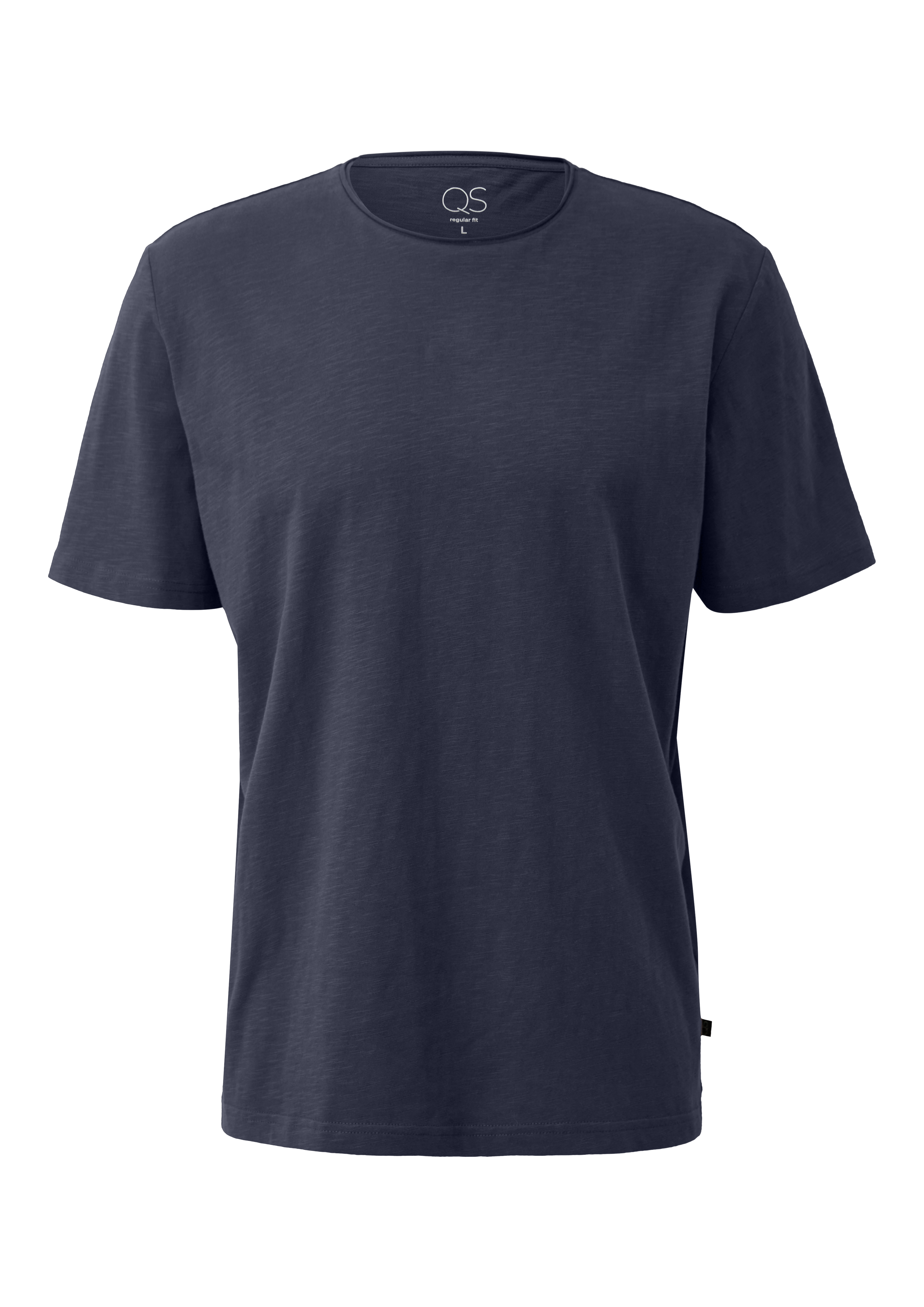 T-shirt met gerolde rand
