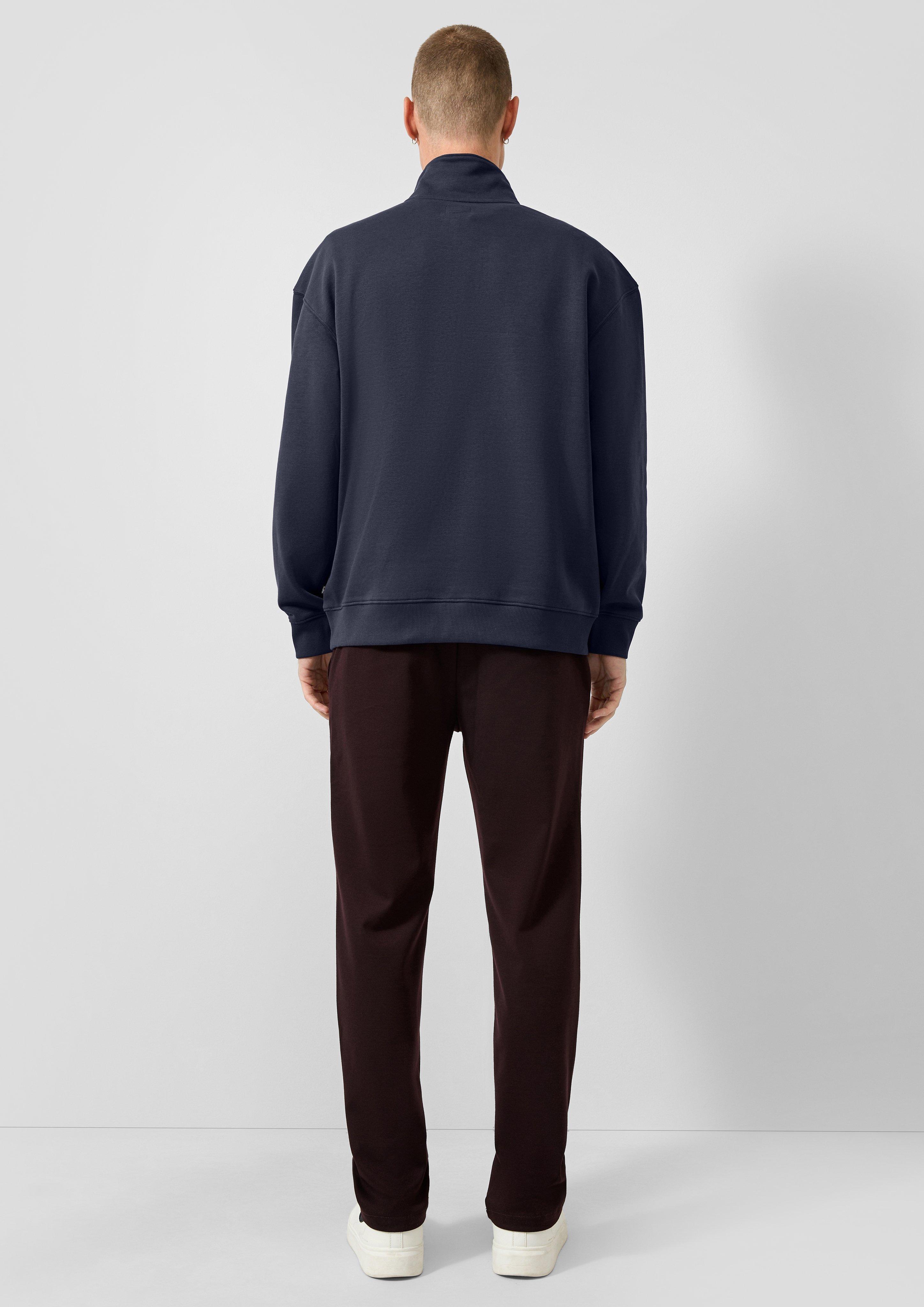 Hommes Sweat-shirt en bleu de QS
