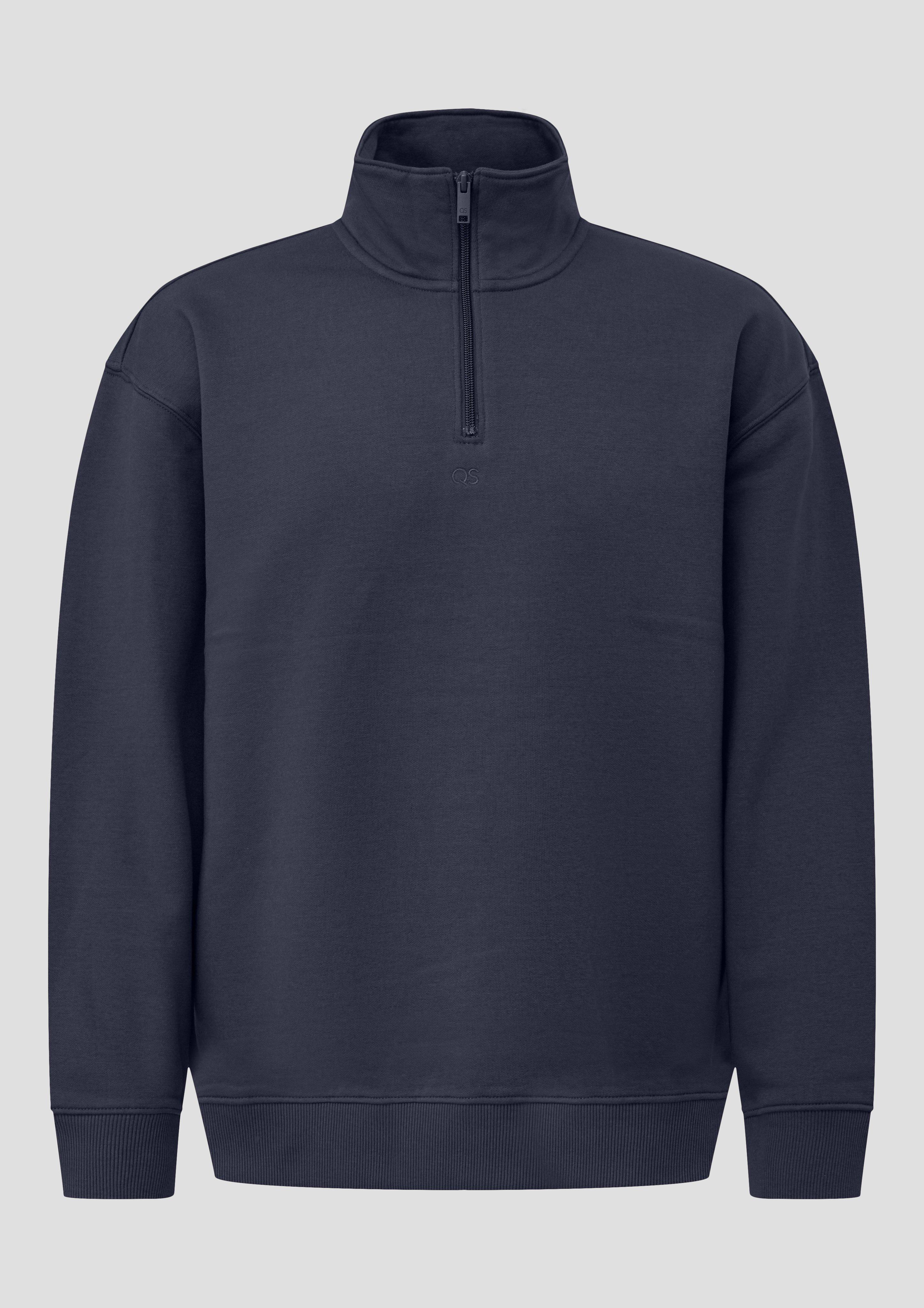 Hommes Sweat-shirt en bleu de QS