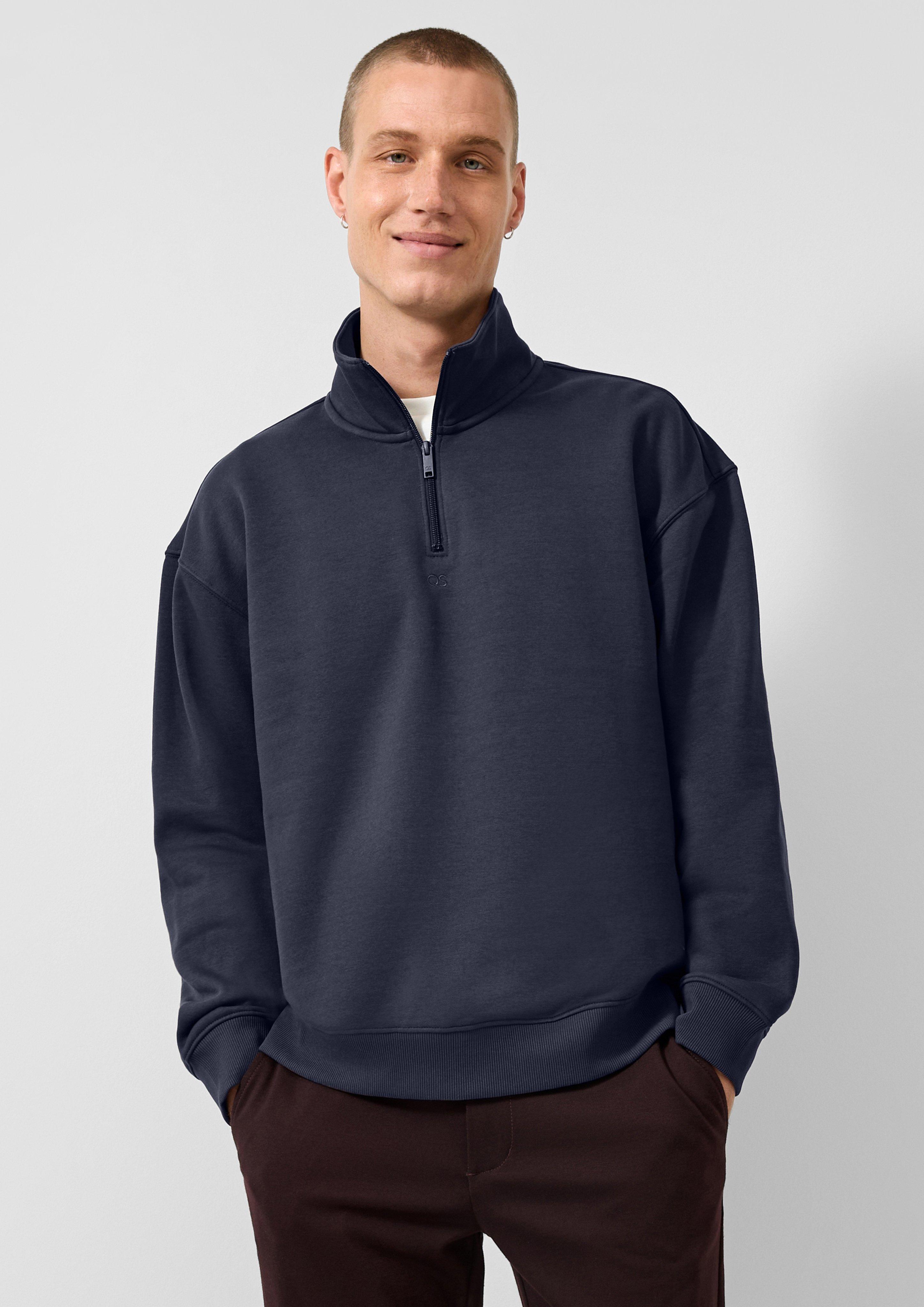 Sweat-shirt en bleu marine de QS