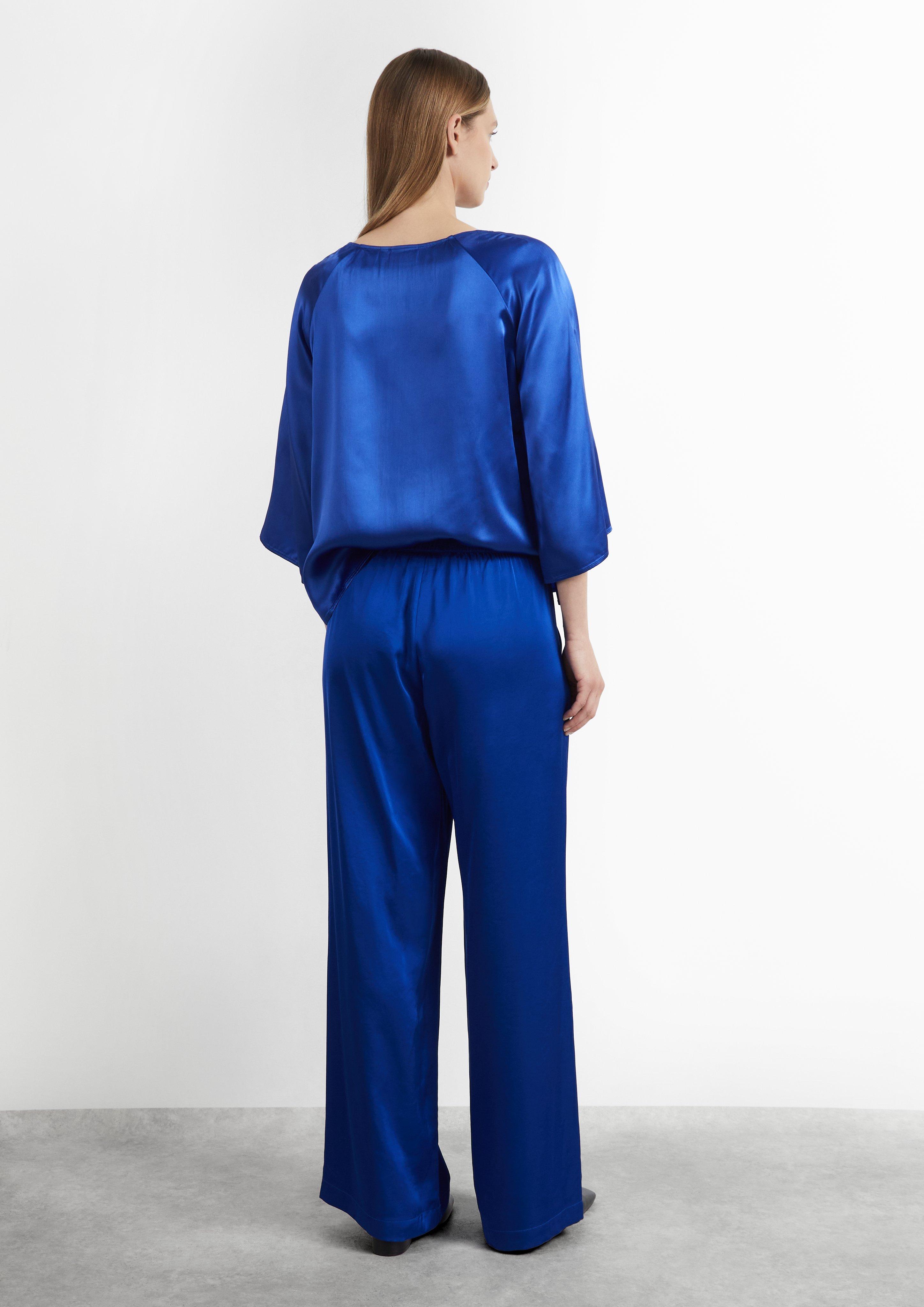 Women Trousers in blue by COMMA