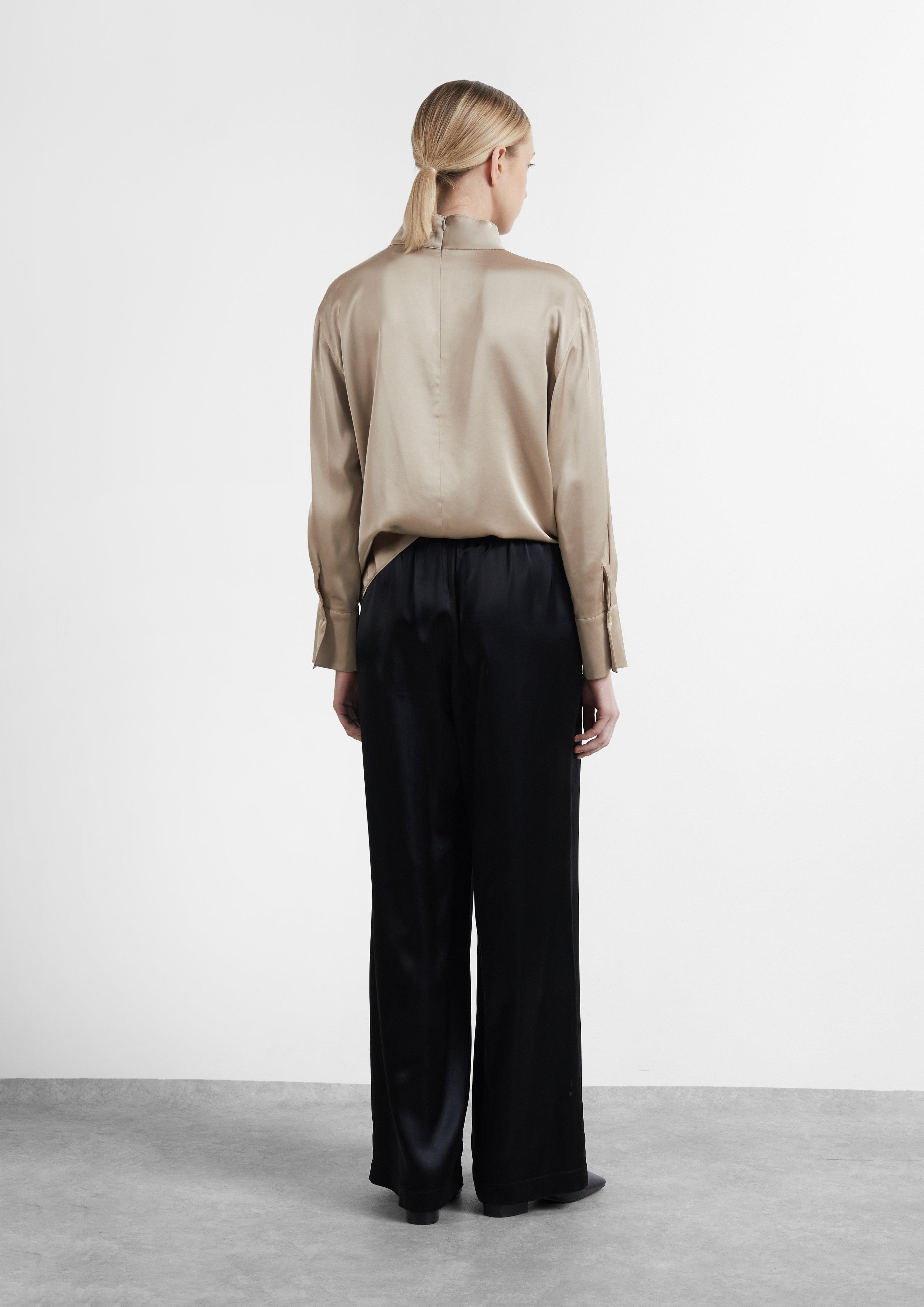 Women Trousers in black by COMMA