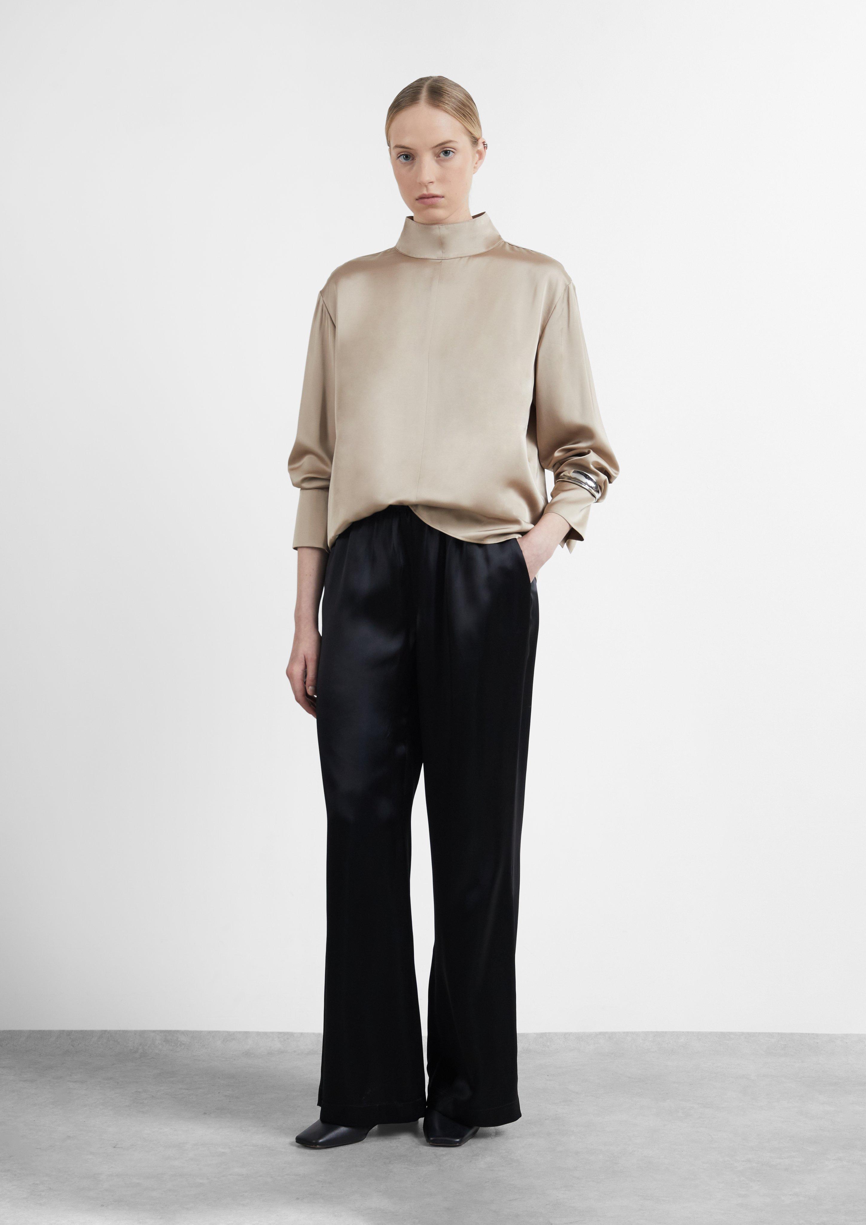 Women Trousers in black by COMMA