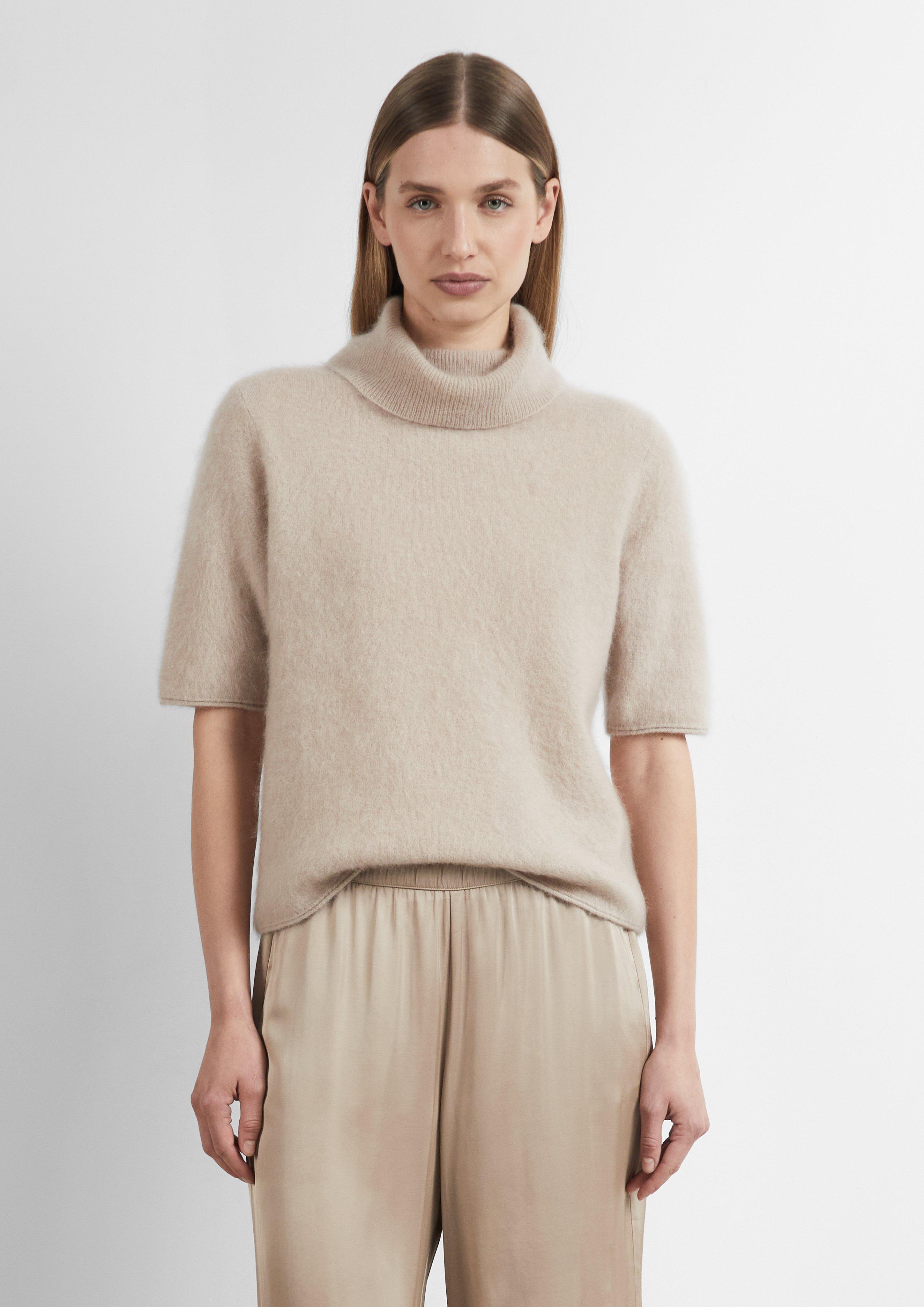 Women Knitted pullover in beige by COMMA