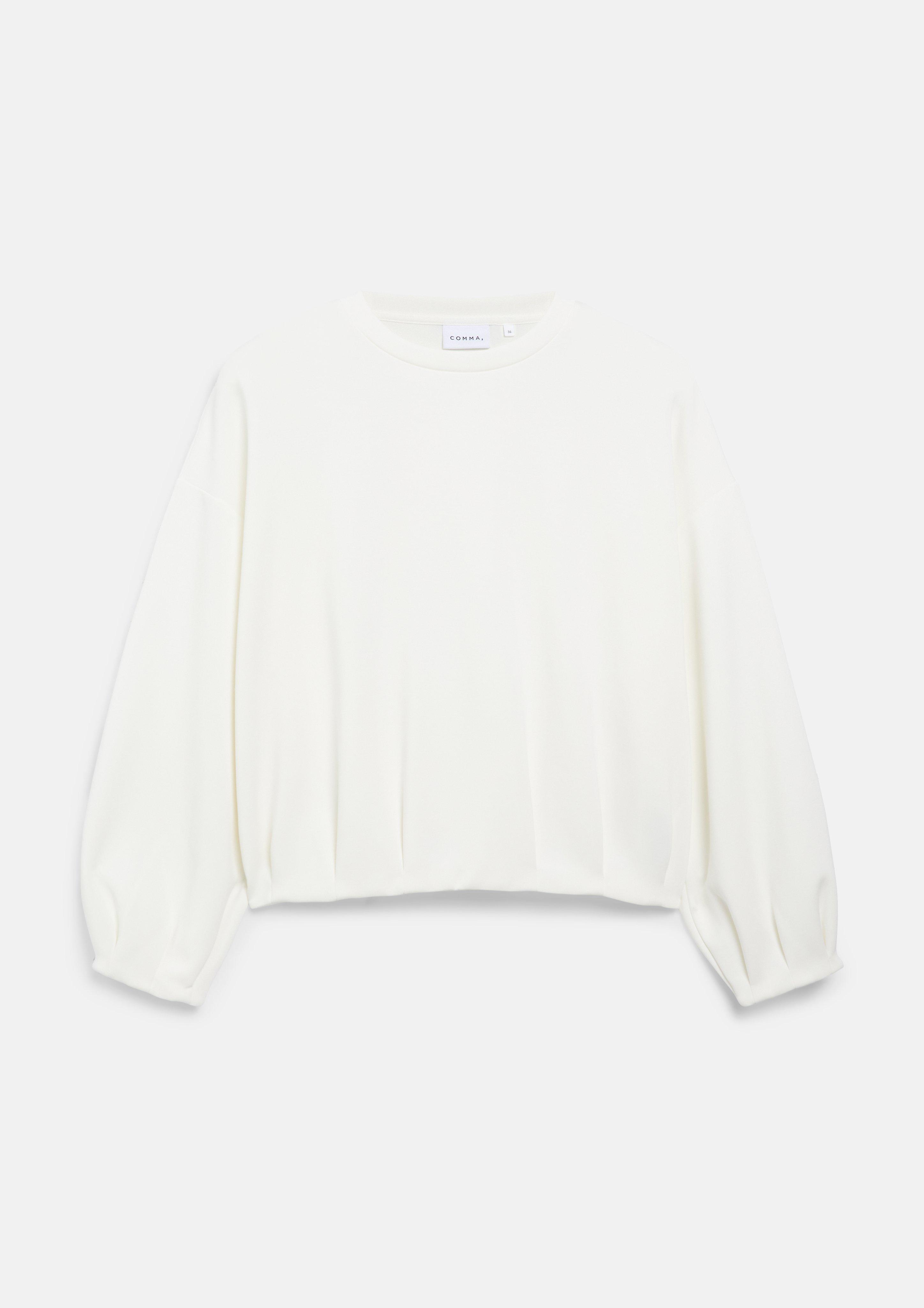 Sweatshirt in cream by COMMA
