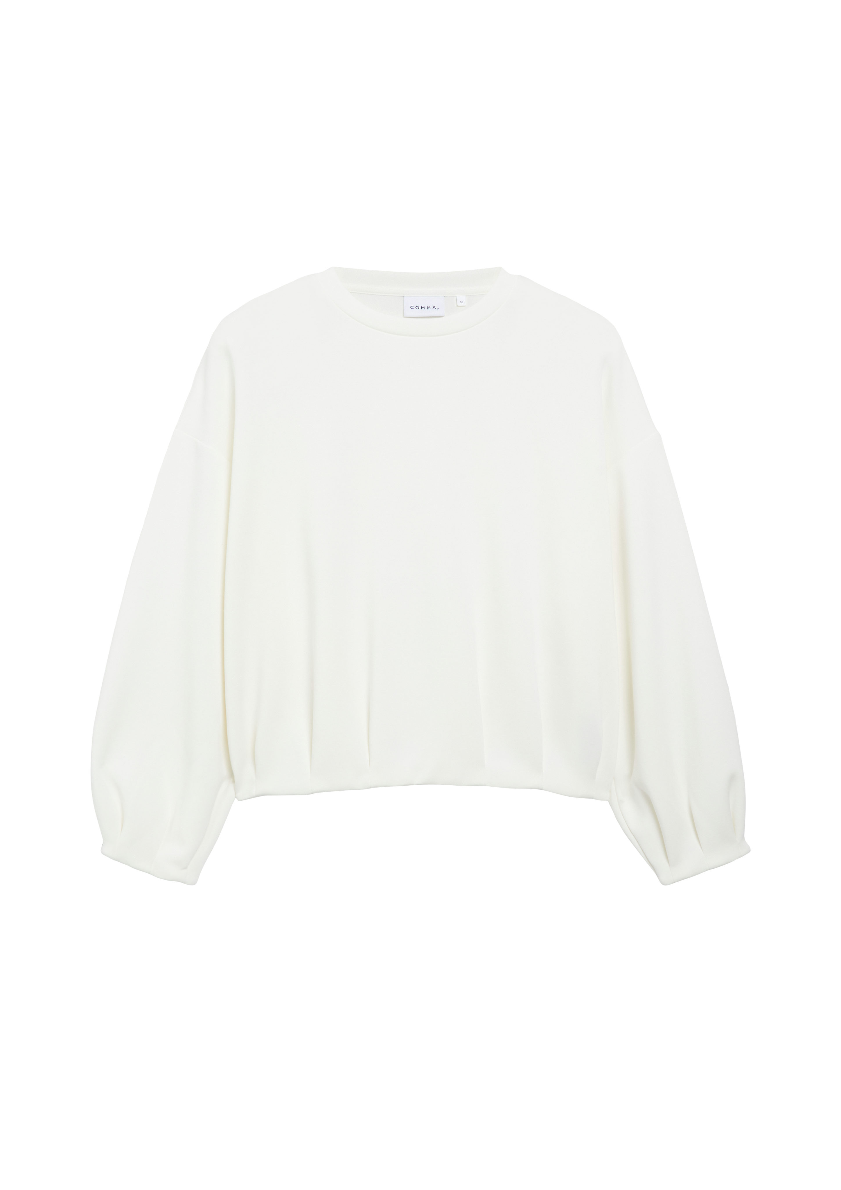 Zacht sweatshirt met bubbelkraag