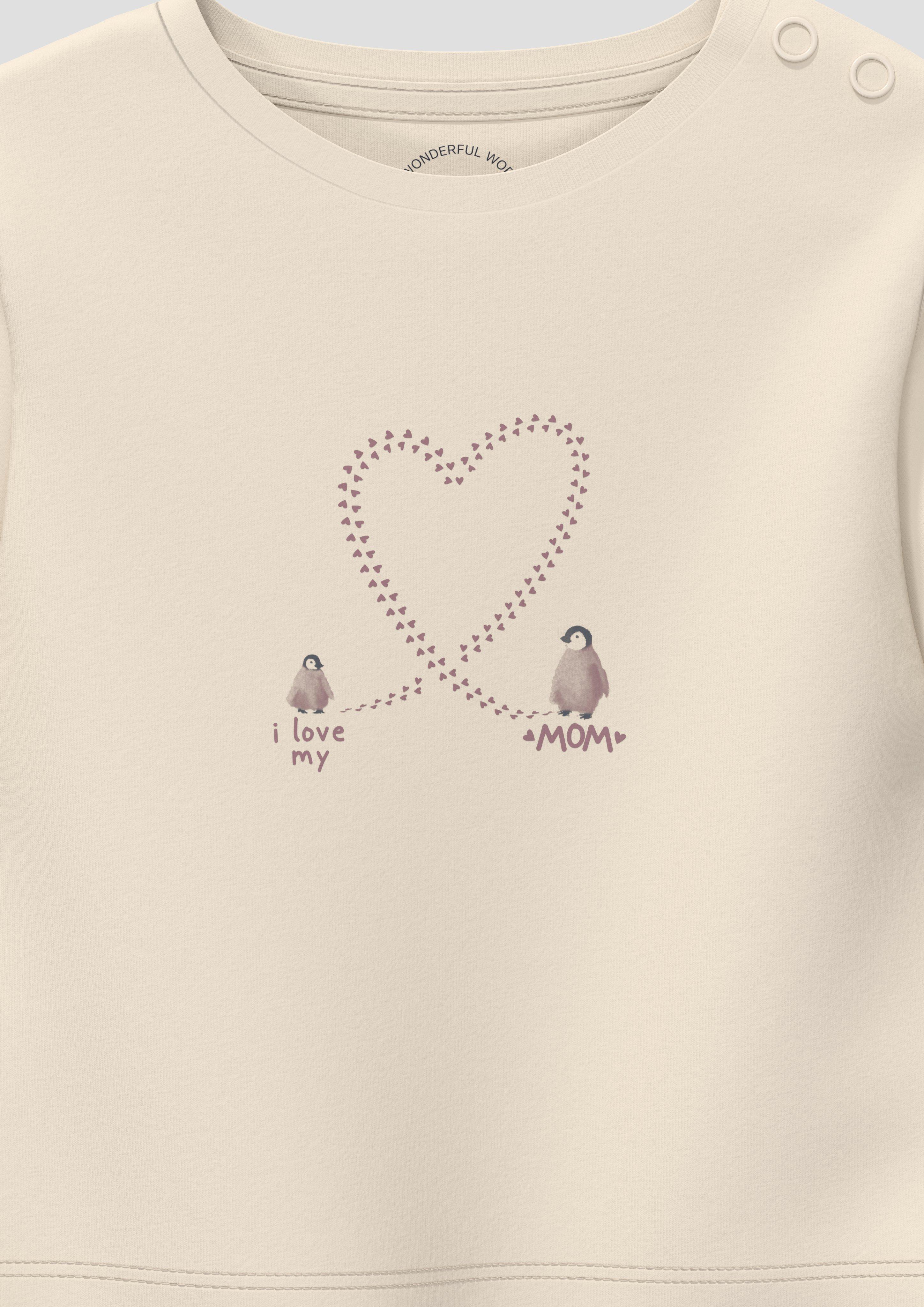 Kinder Unisex T-Shirt mit Print in beige von s.Oliver