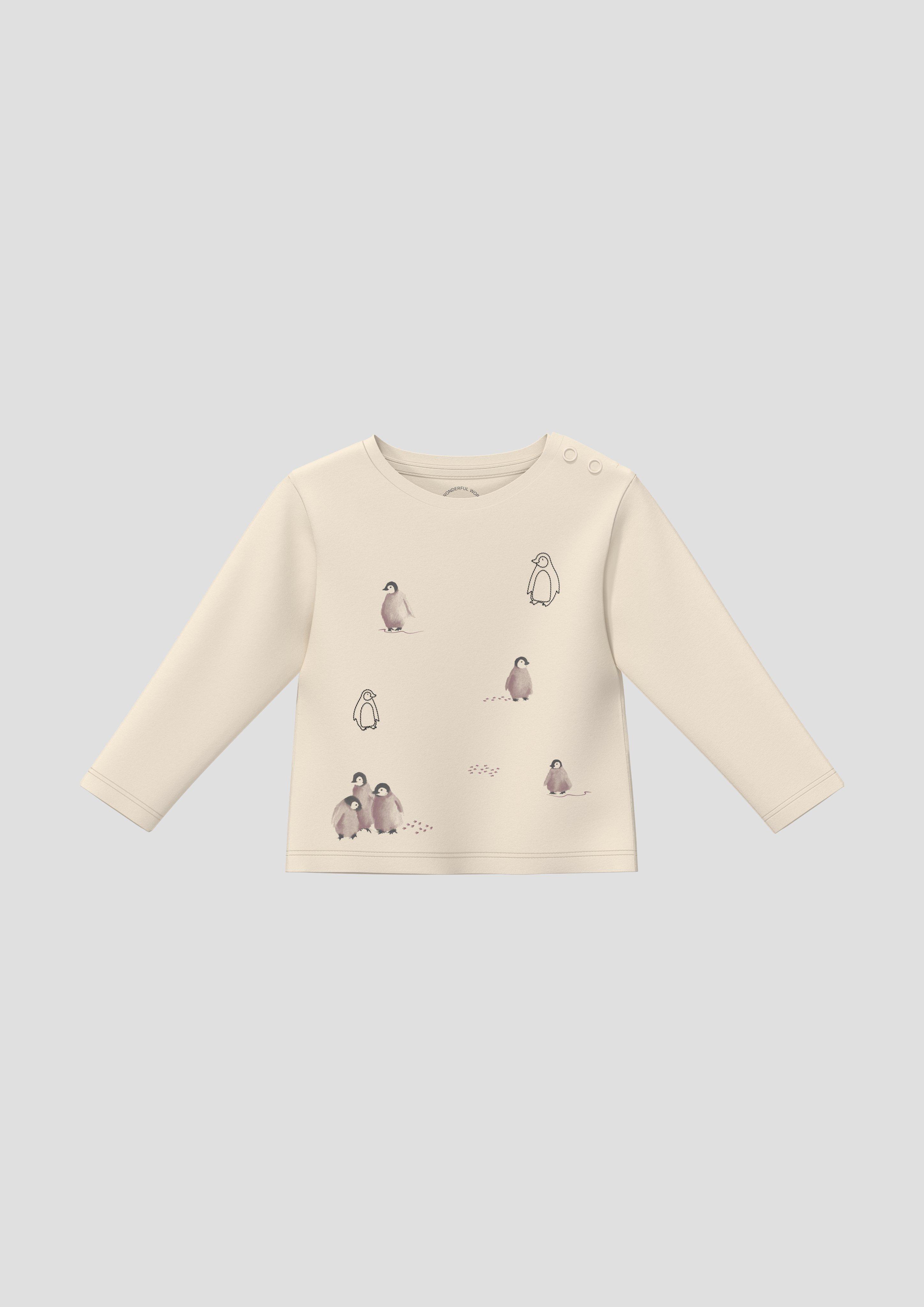 Kinder Unisex T-Shirt mit Artwork in beige von s.Oliver