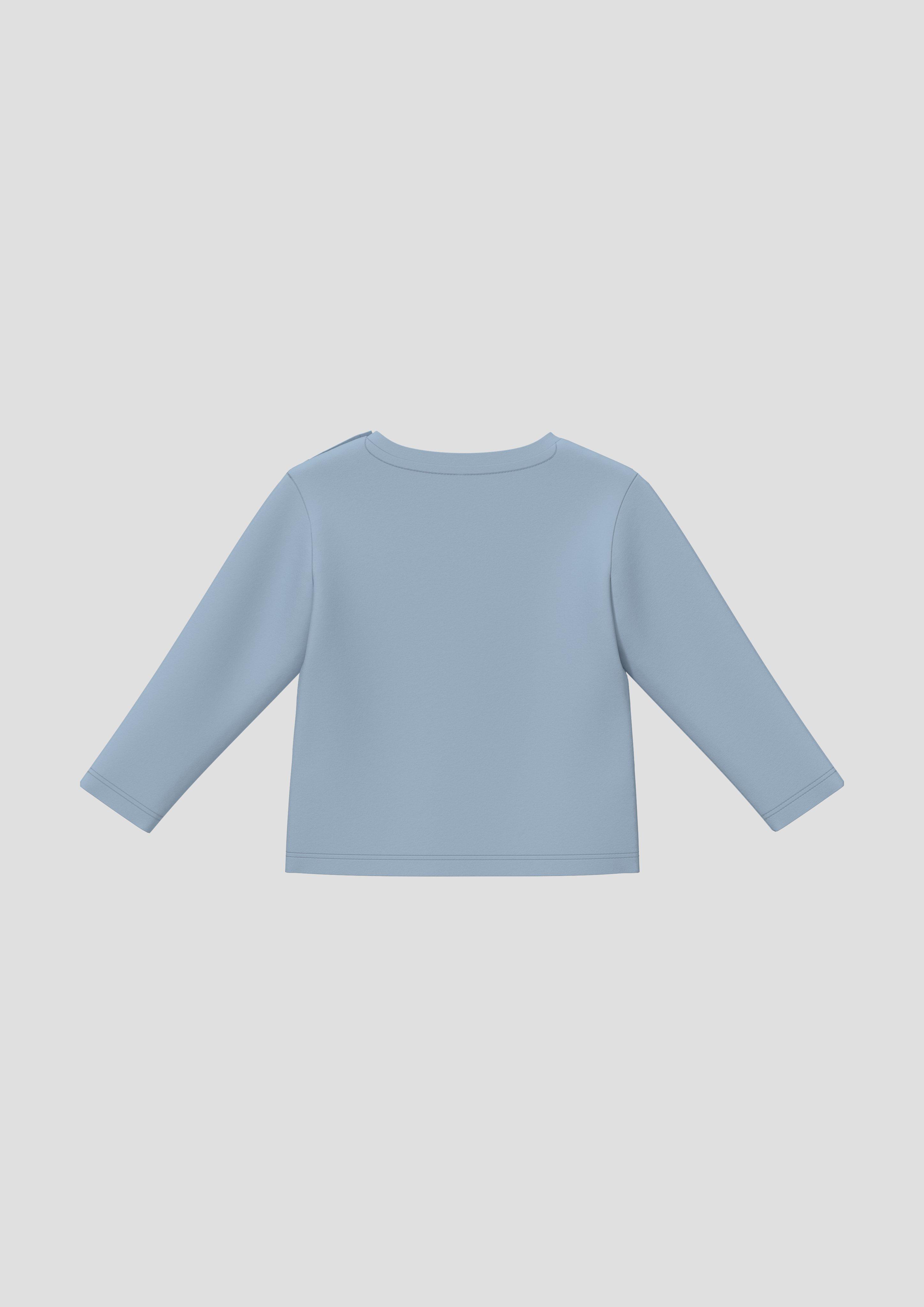 Kinder Unisex T-Shirt mit Artwork in blau von s.Oliver