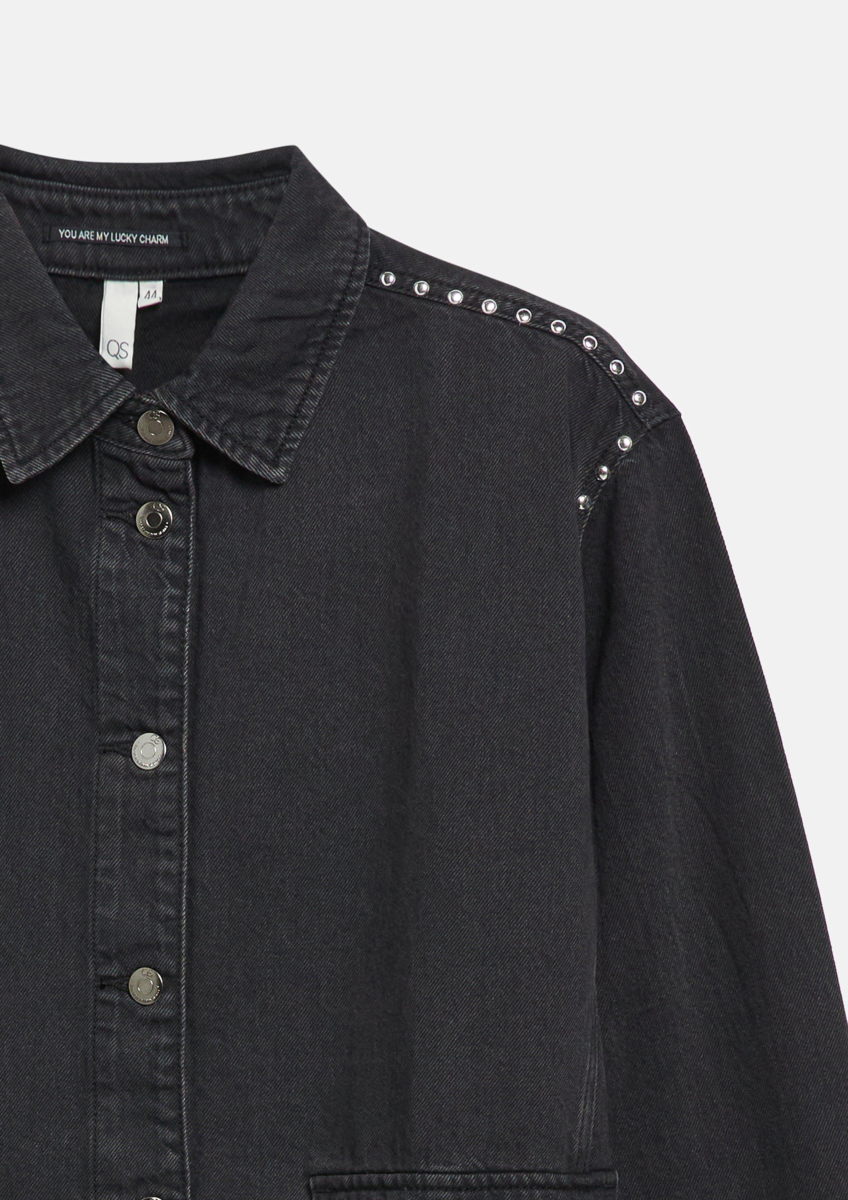 Femmes Blouse en gris de QS CURVE