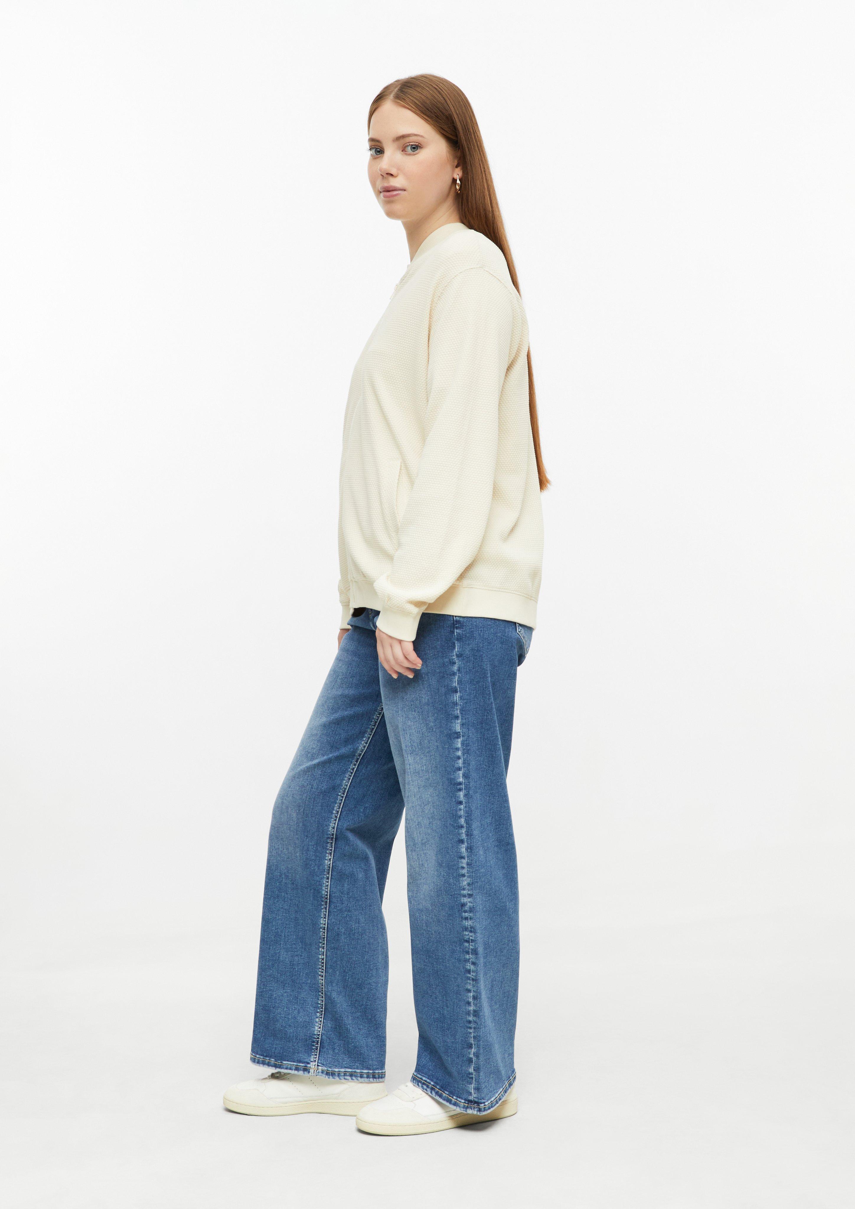 Femmes Sweat-shirt en beige de QS CURVE