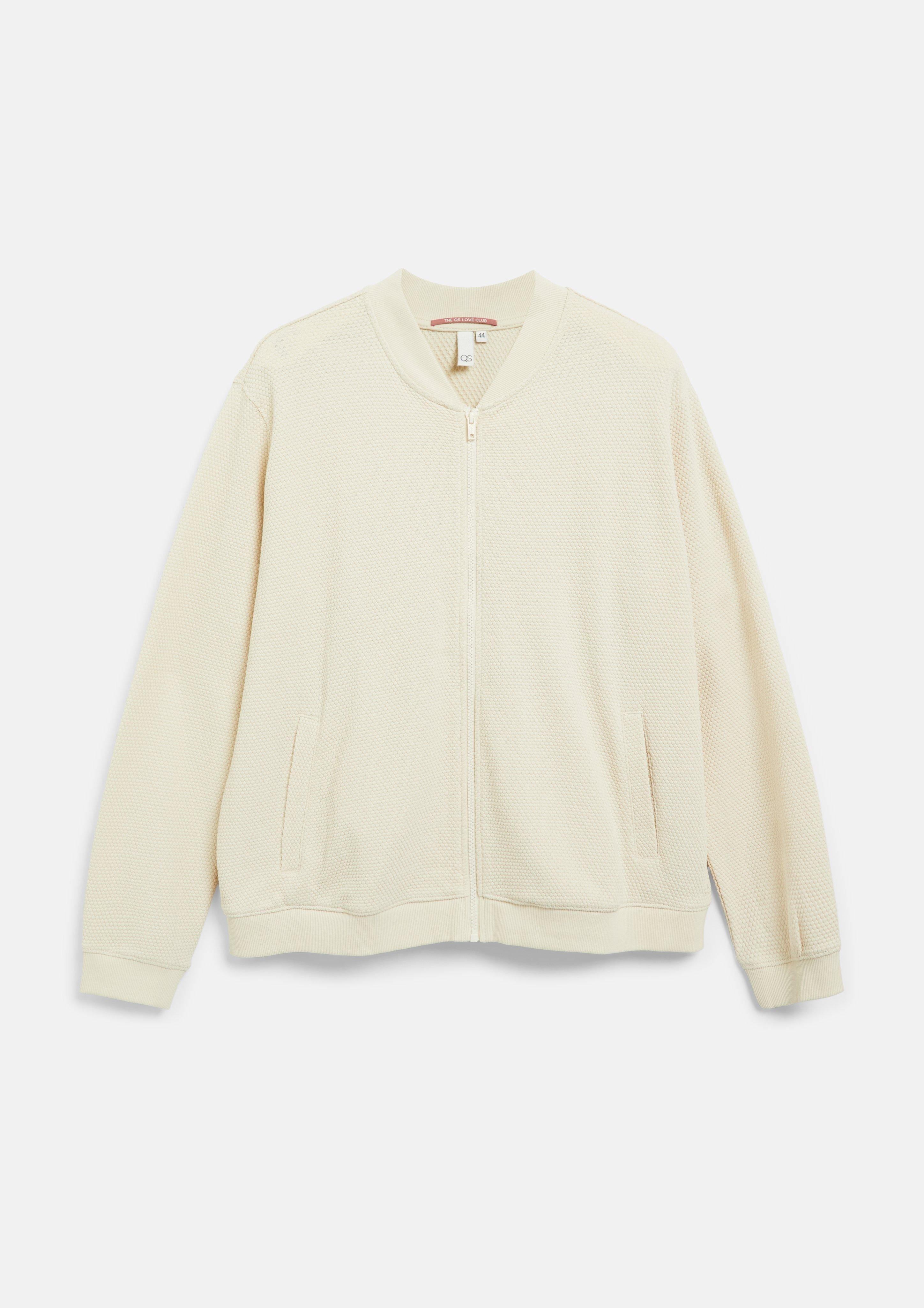 Sweat-shirt en beige de QS CURVE