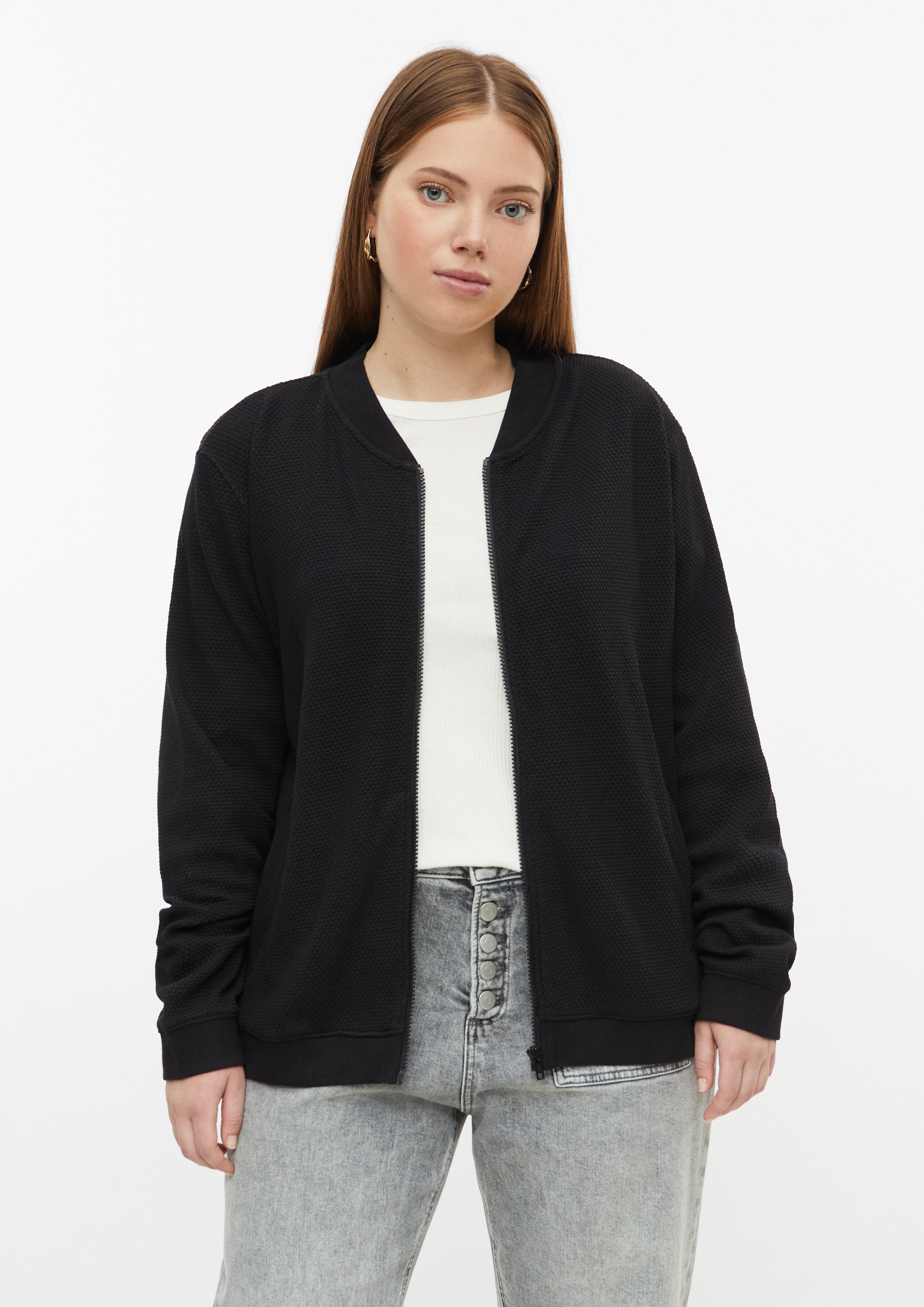 Sweat-shirt en noir de QS CURVE