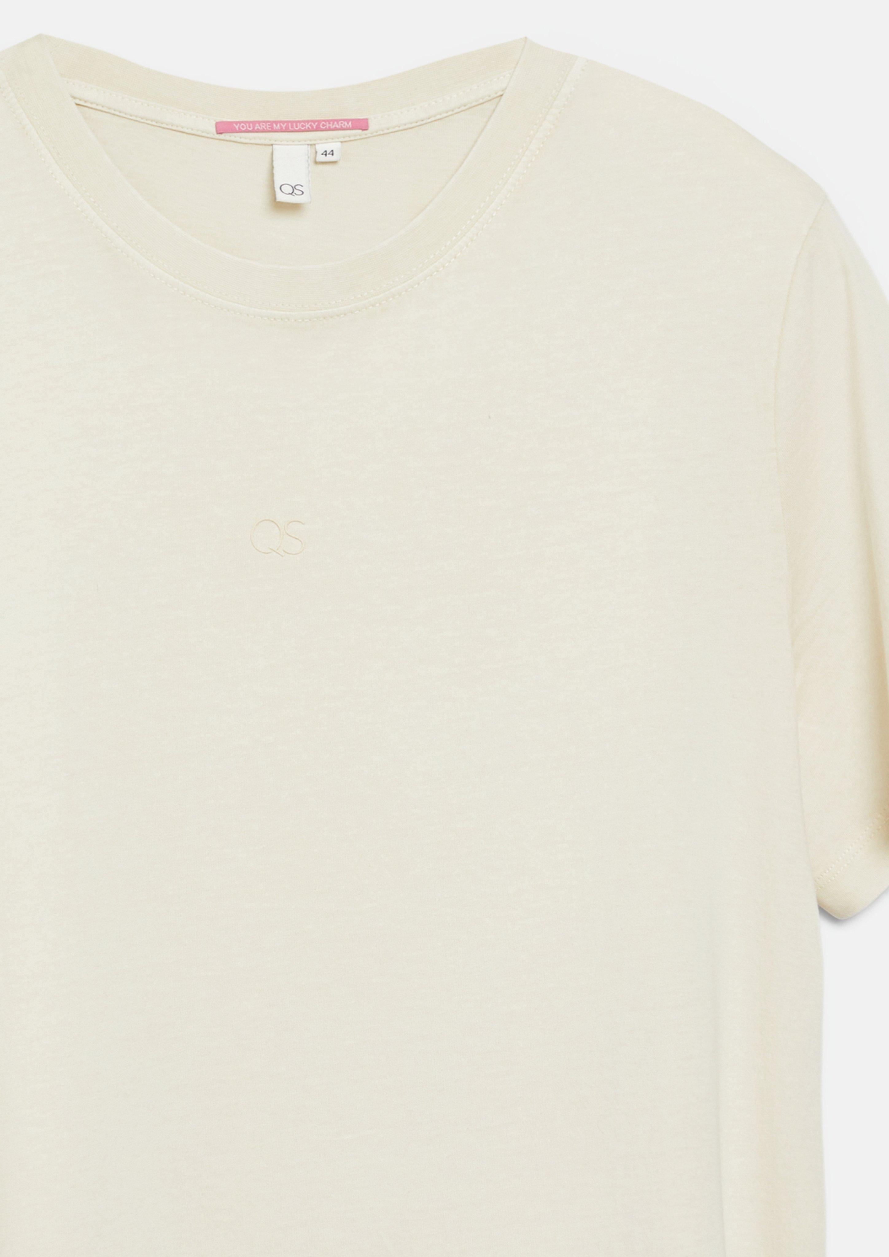 Damen T-Shirt in beige von QS CURVE