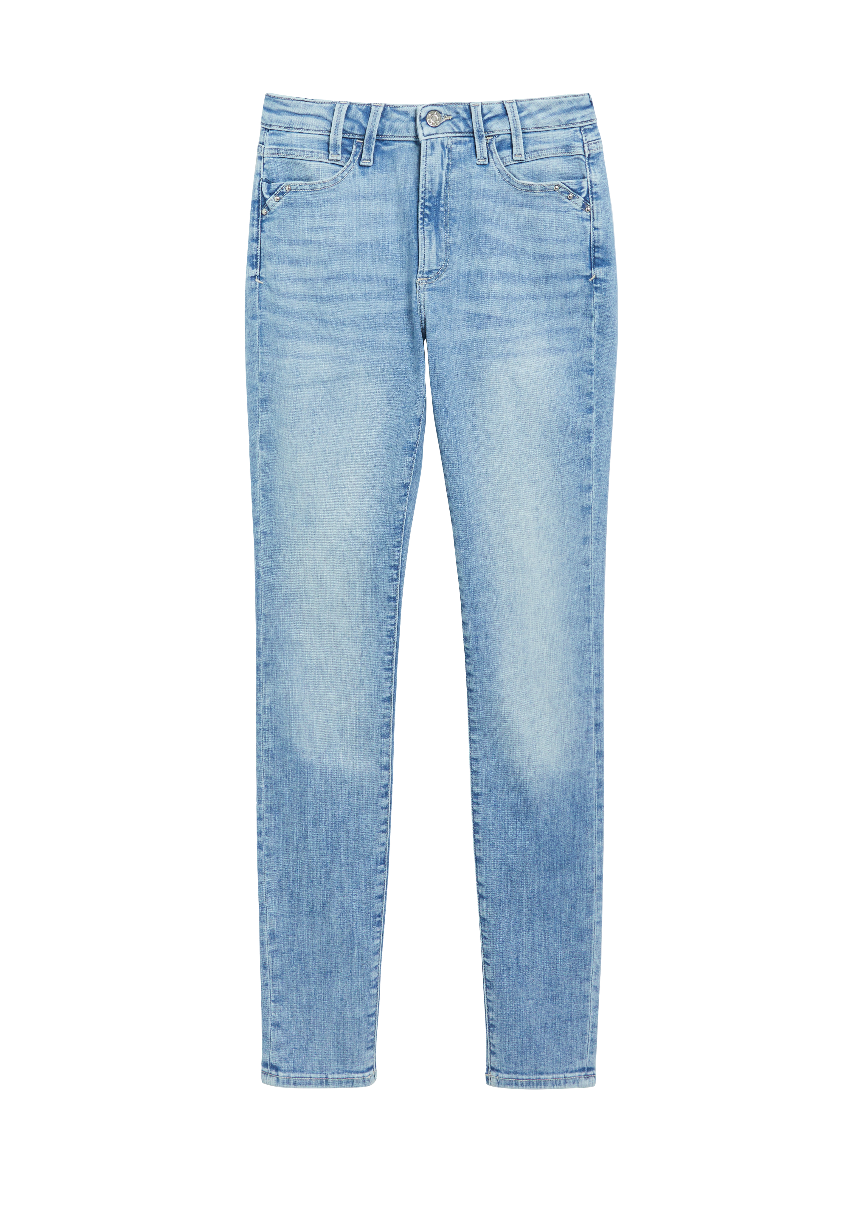 Jeans Izabell / Skinny Fit / Middelhoge taille / Smalle pijpen / Klinknagels