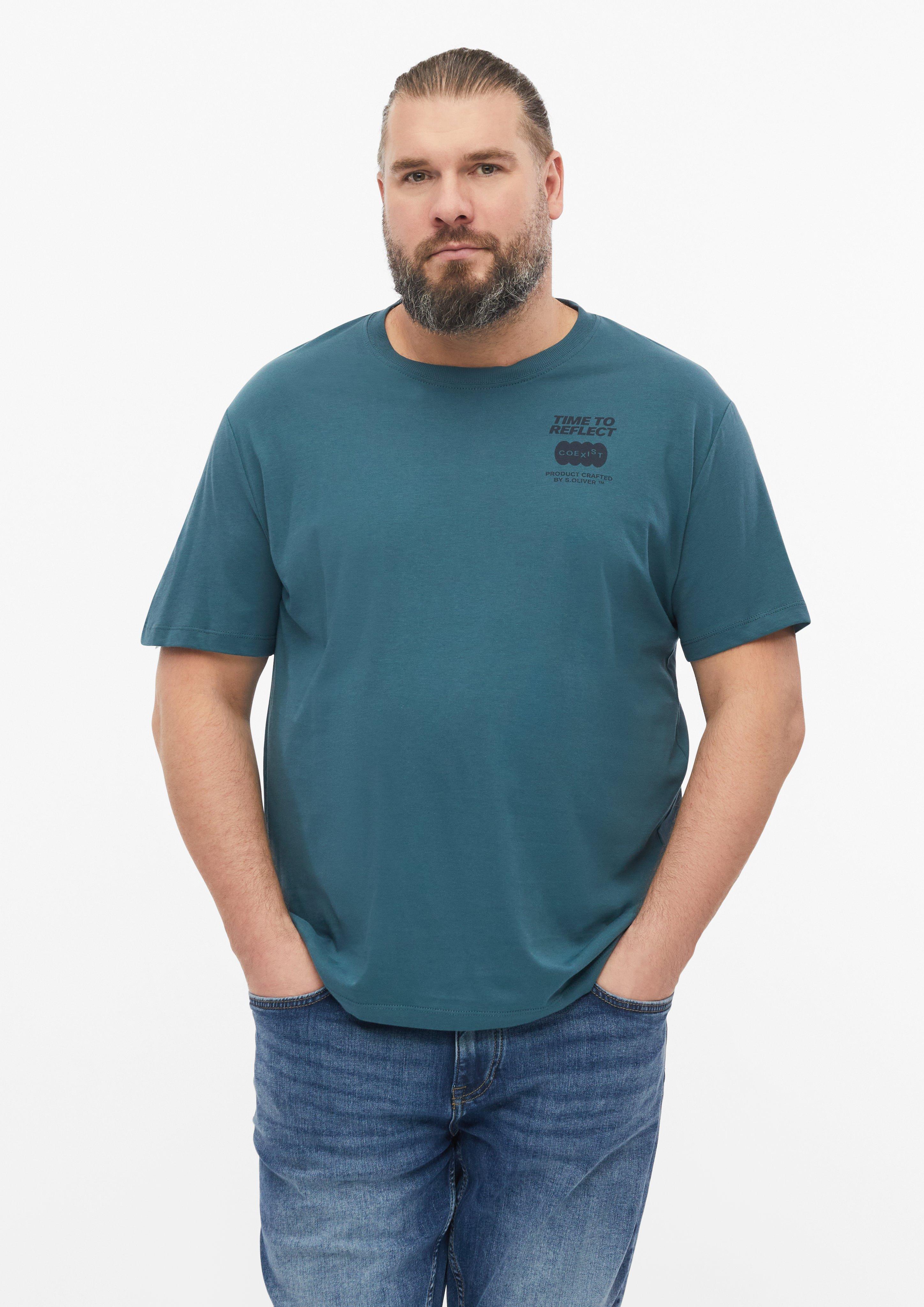 T-Shirt in donkerblauw van s.Oliver Men Big Sizes
