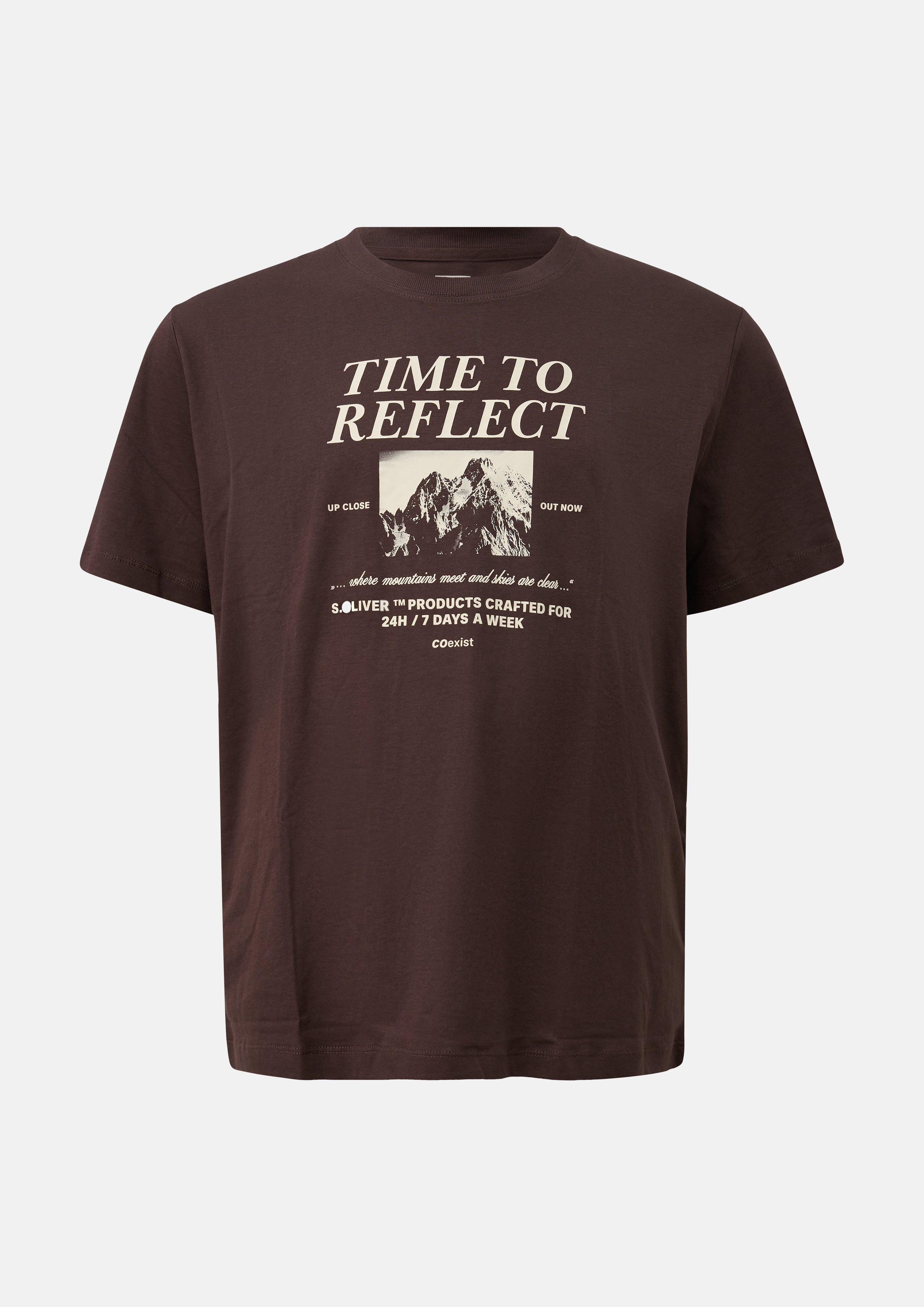 Hommes T-shirt en brun de s.Oliver Men Big Sizes