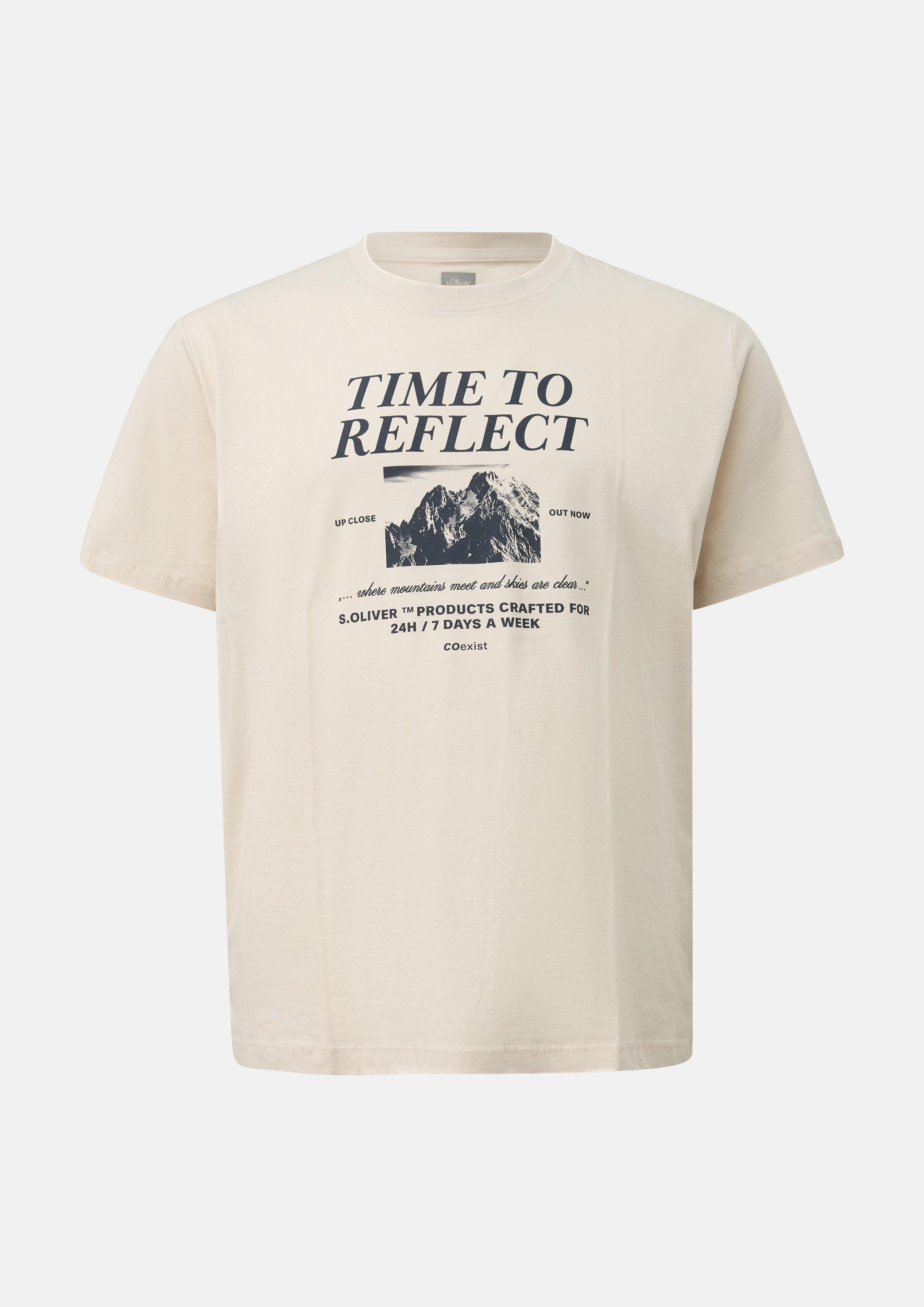 Hommes T-shirt en beige de s.Oliver Men Big Sizes